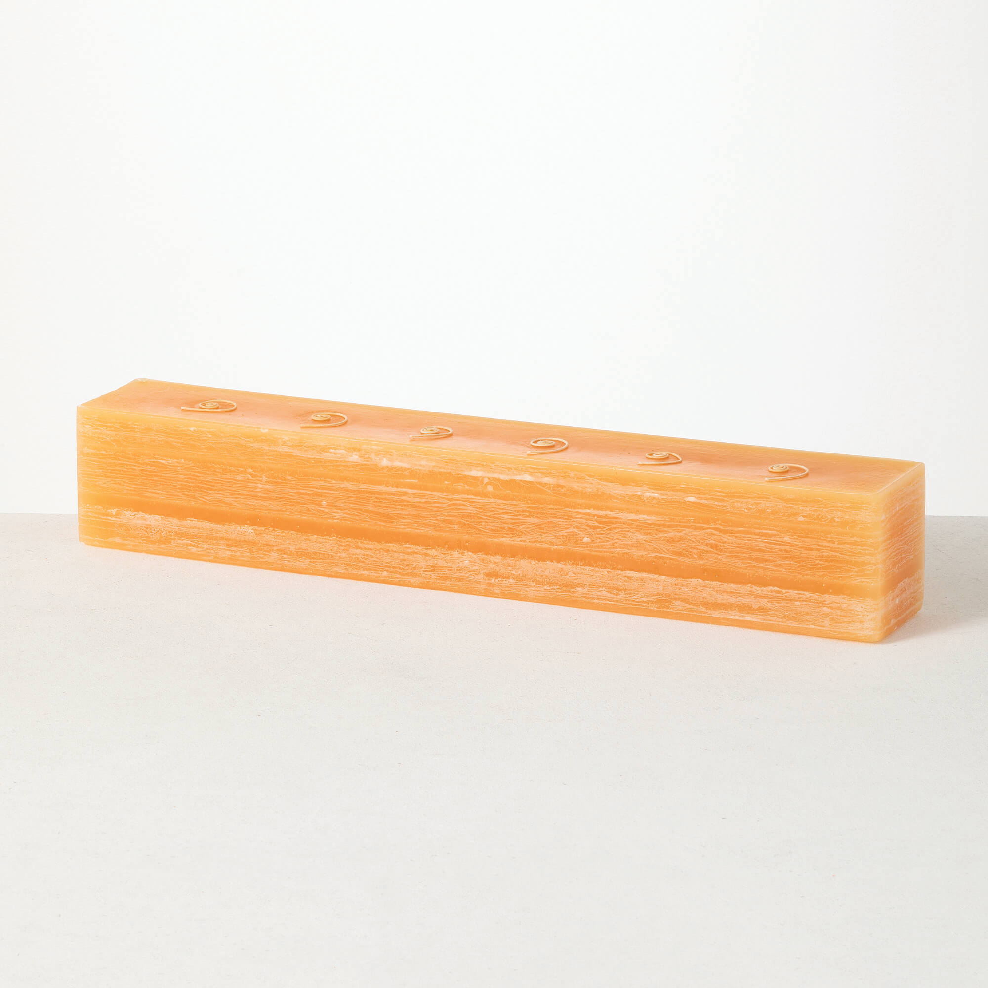 22" AMBER LAYERED BRICK CANDLE