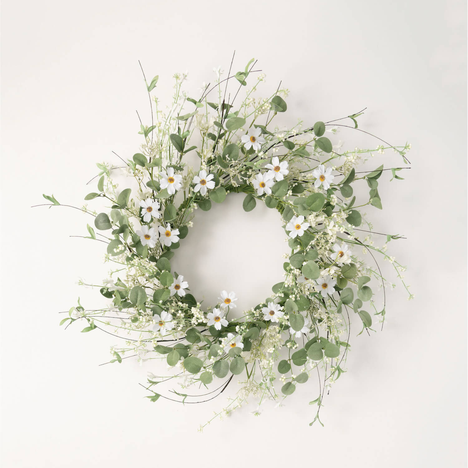 DAISY EUCALYPTUS WREATH