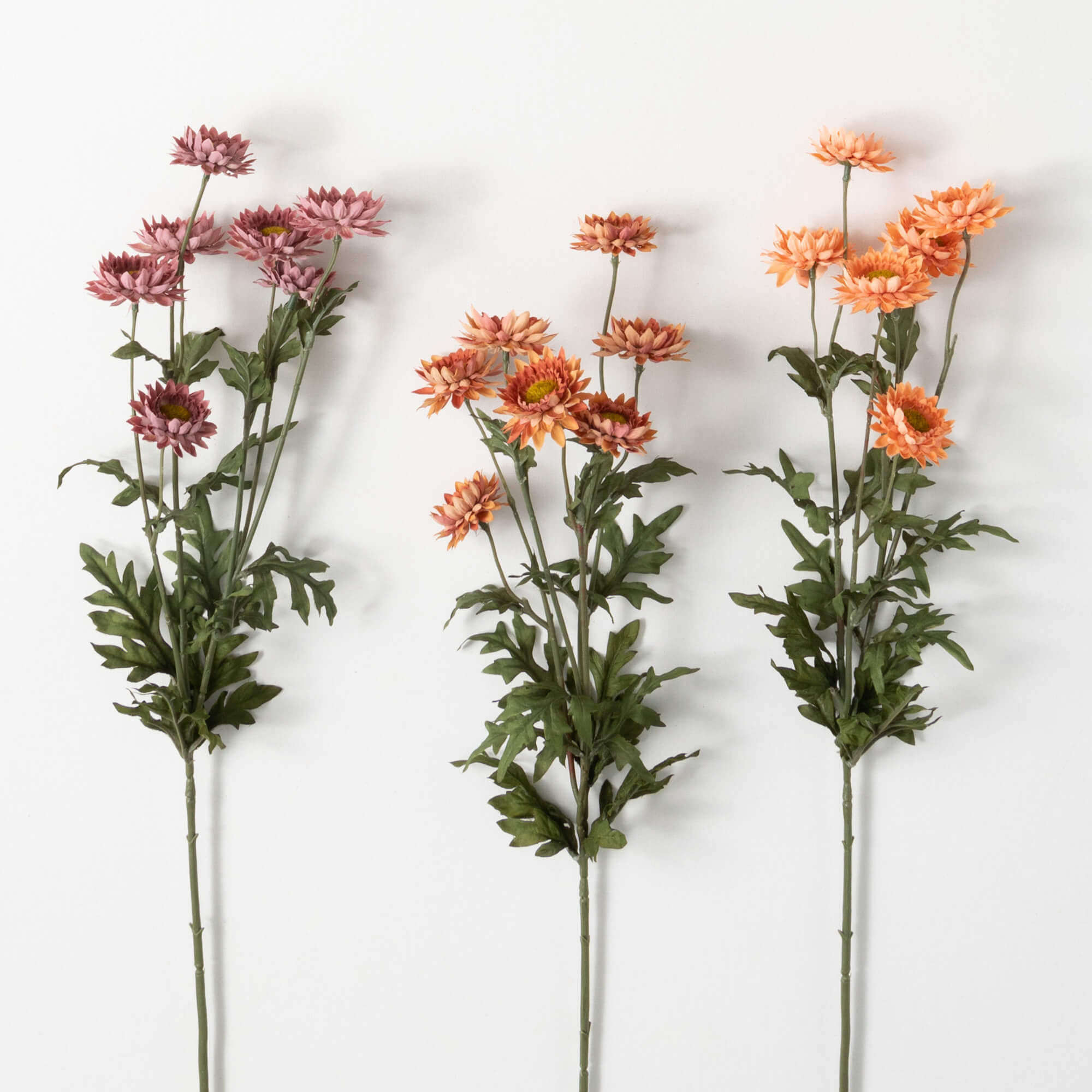 FALL STRAW FLOWER STEM TRIO