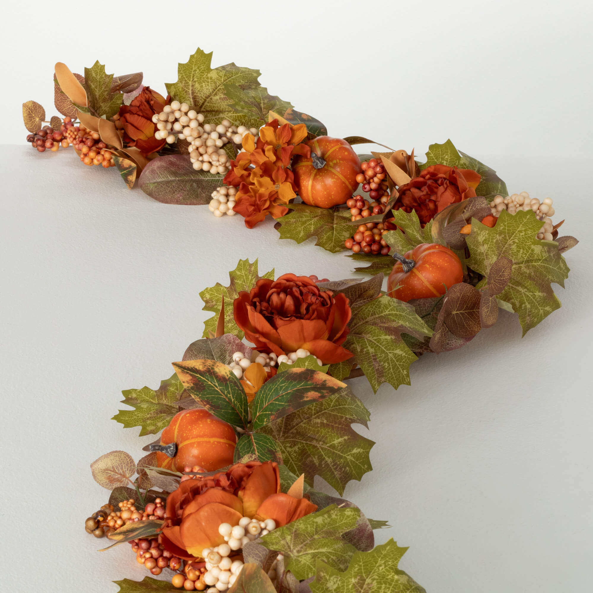 FLORAL BERRY PUMPKIN GARLAND