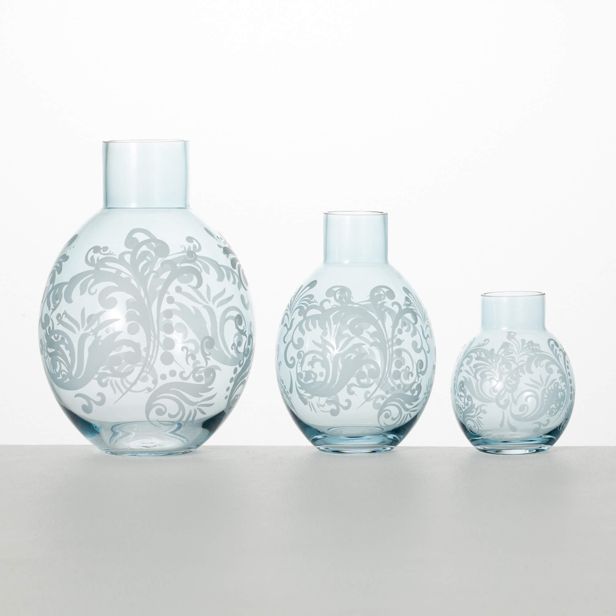 ETCHED VASE Set 3