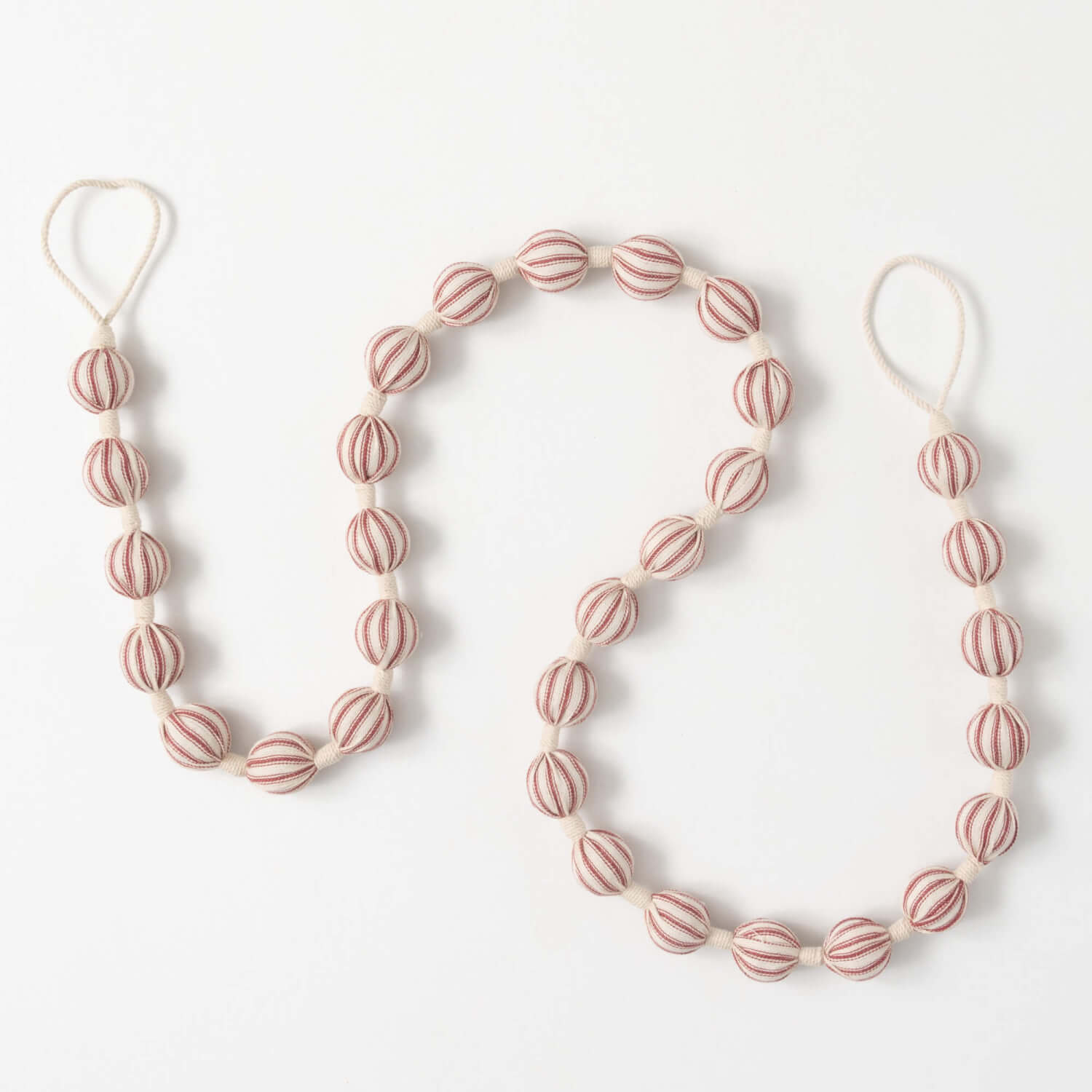 RED TICKING BALL GARLAND