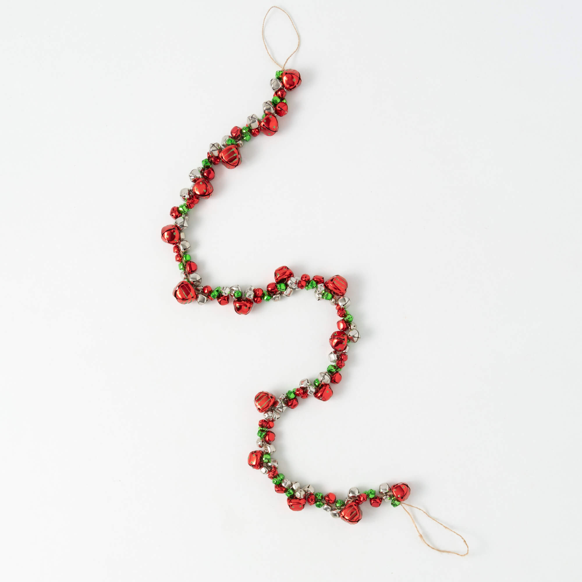 RED GREEN JINGLE BELL GARLAND