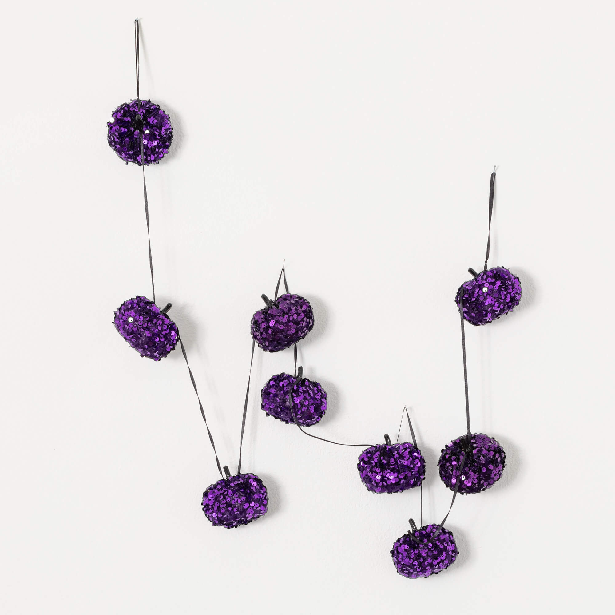 SHIMMER PURPLE PUMPKIN GARLAND