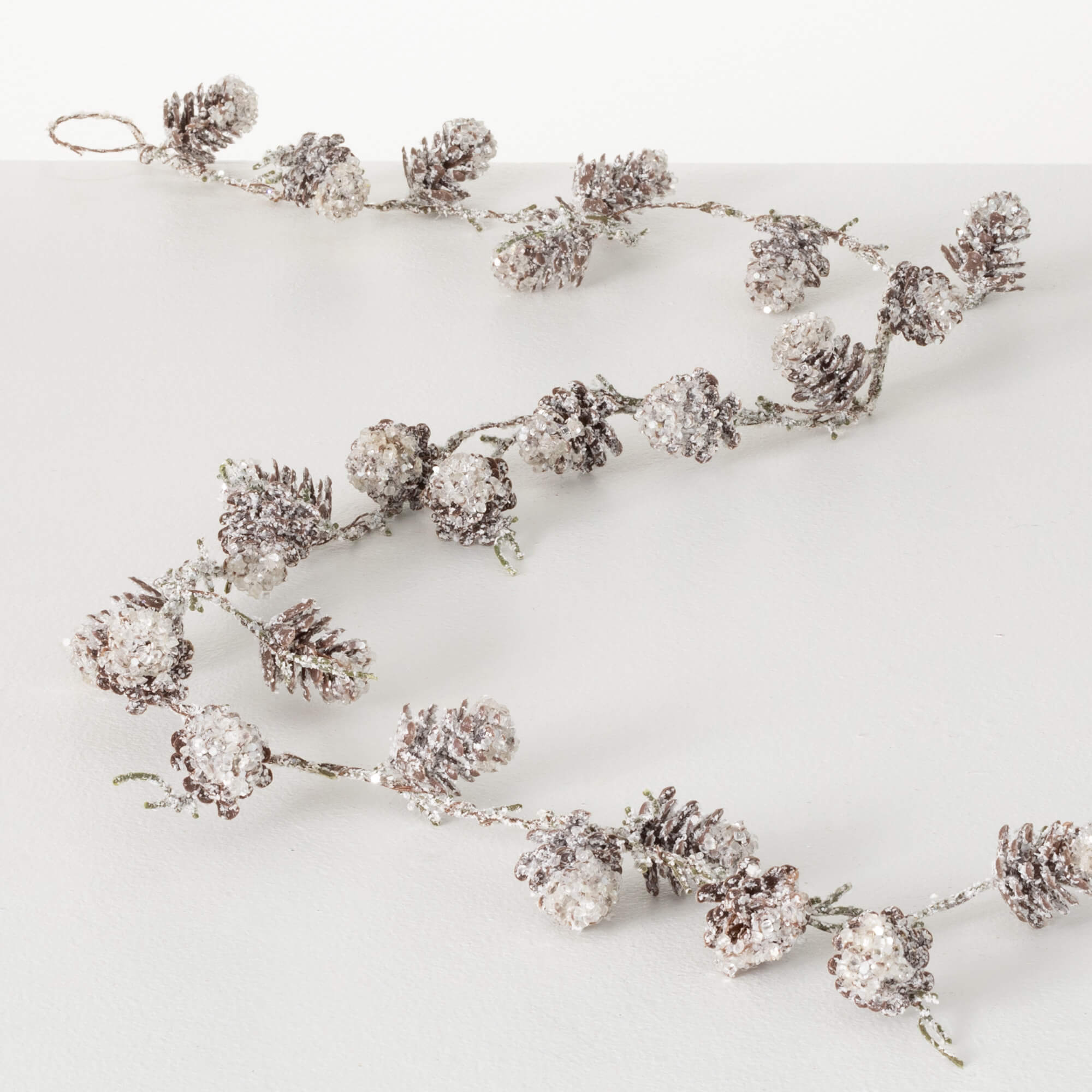 ICED PINECONE GARLAND