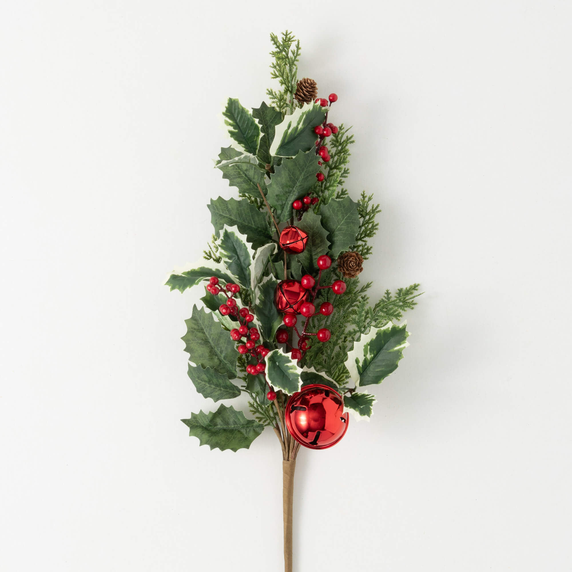 JINGLE BELL HOLLY PINE SPRAY