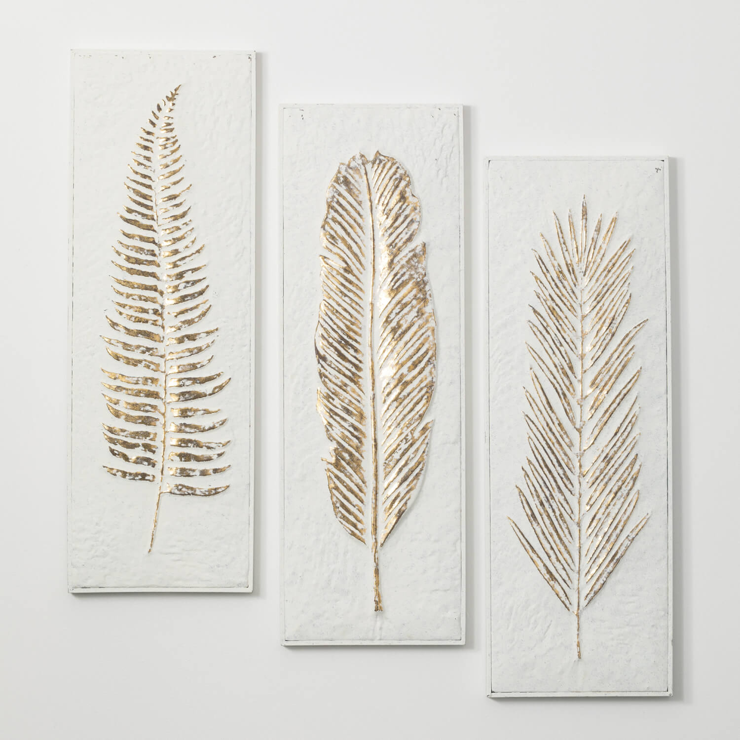 METAL FERN WALL DECOR 3 ASST