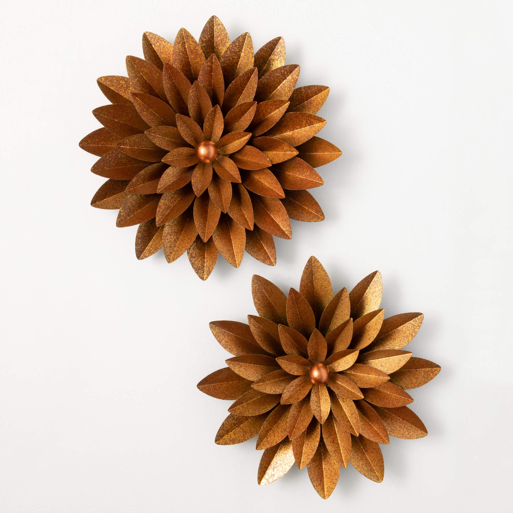 COPPER FLOWER YARD WALL DECOR