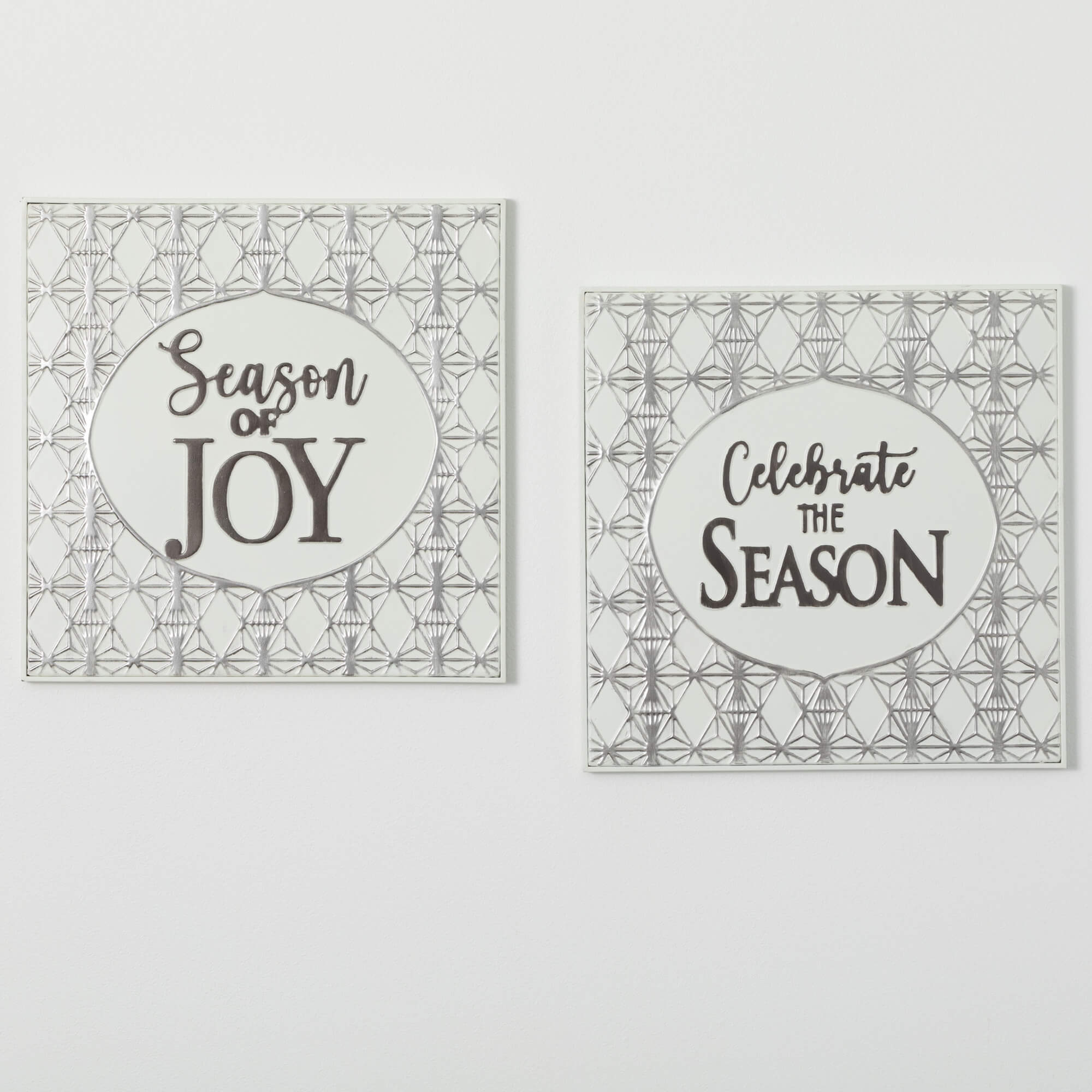 JOY CELEBRATE WALL DECOR SET 2