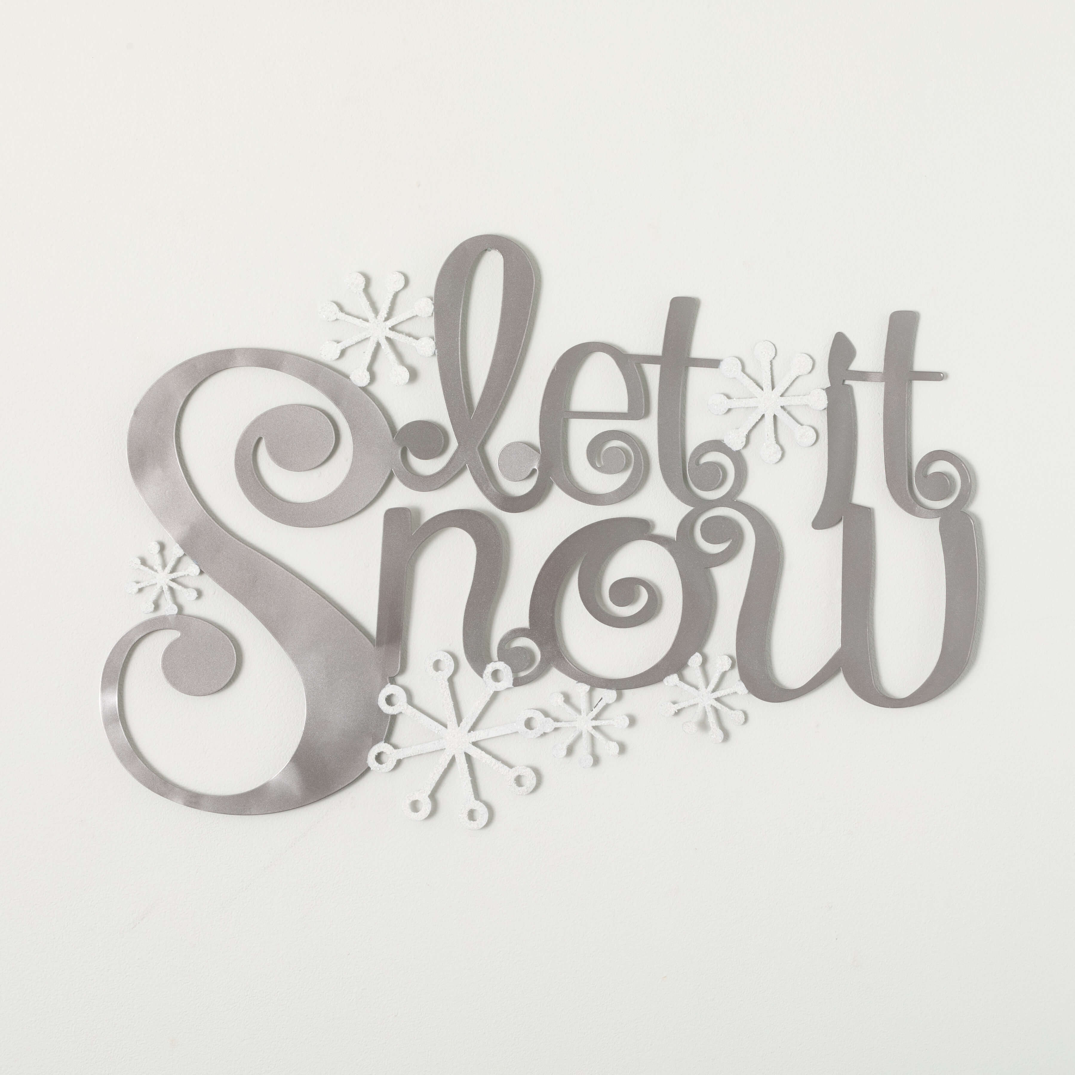 LET IT SNOW WALL DECOR