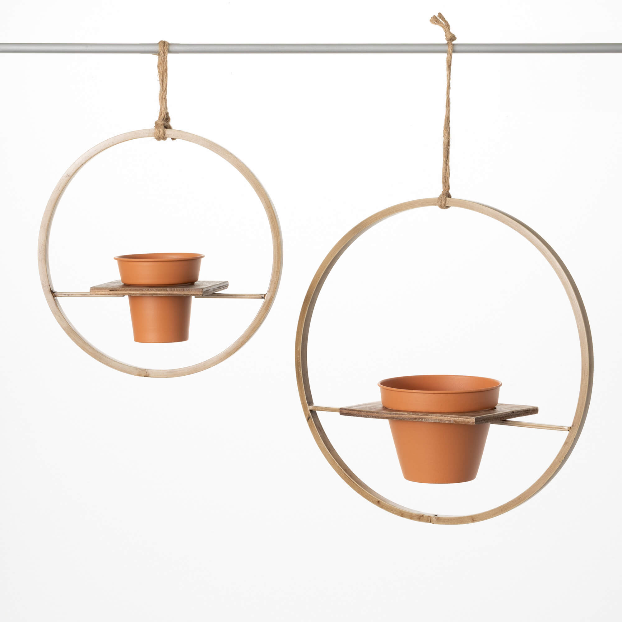 HANGING HOOP PLANTER Set 2