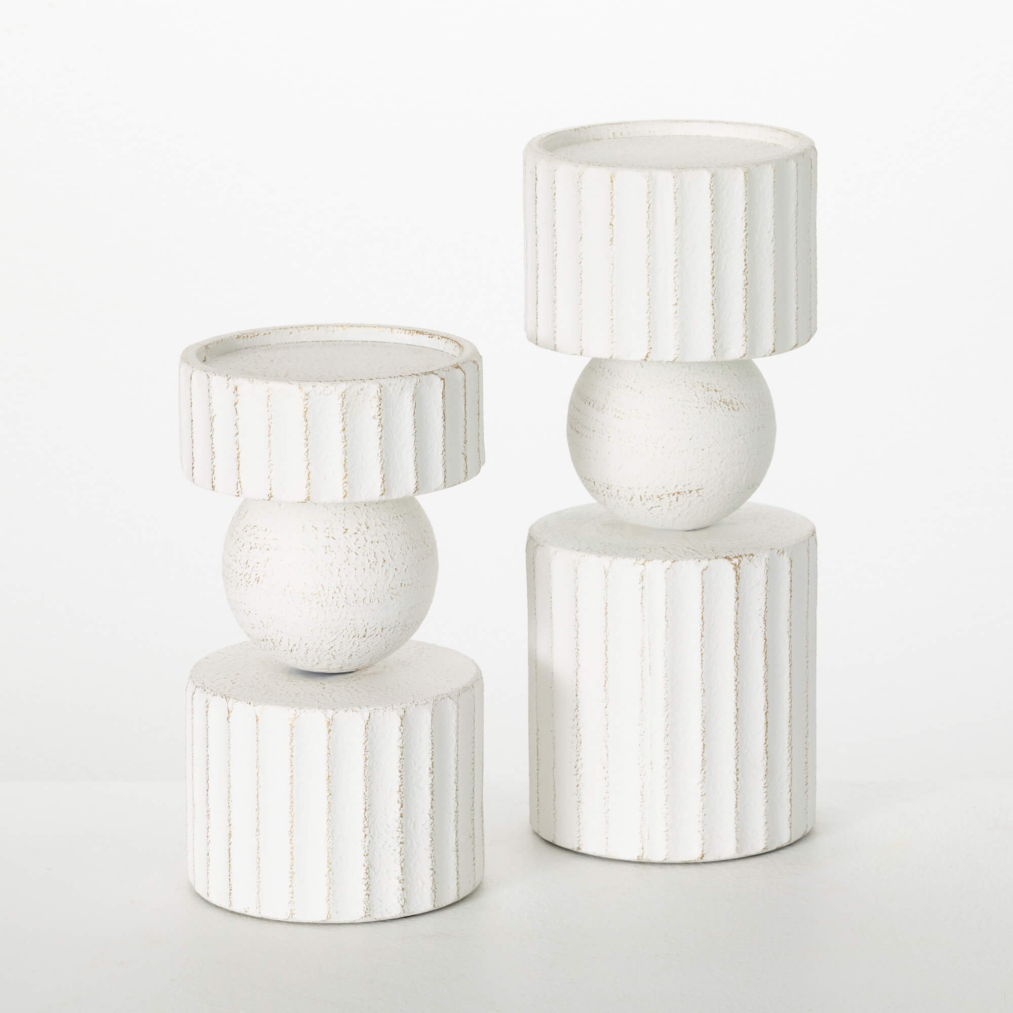 PILLAR CANDLE HOLDER Set 2