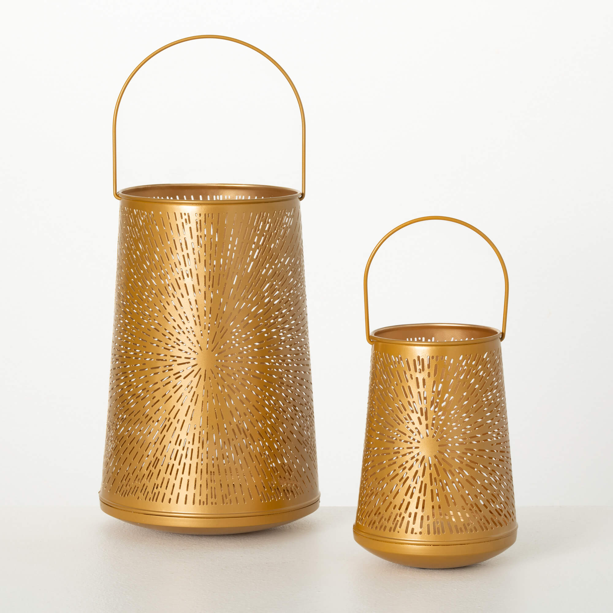 STARBURST METAL LANTERN SET 2