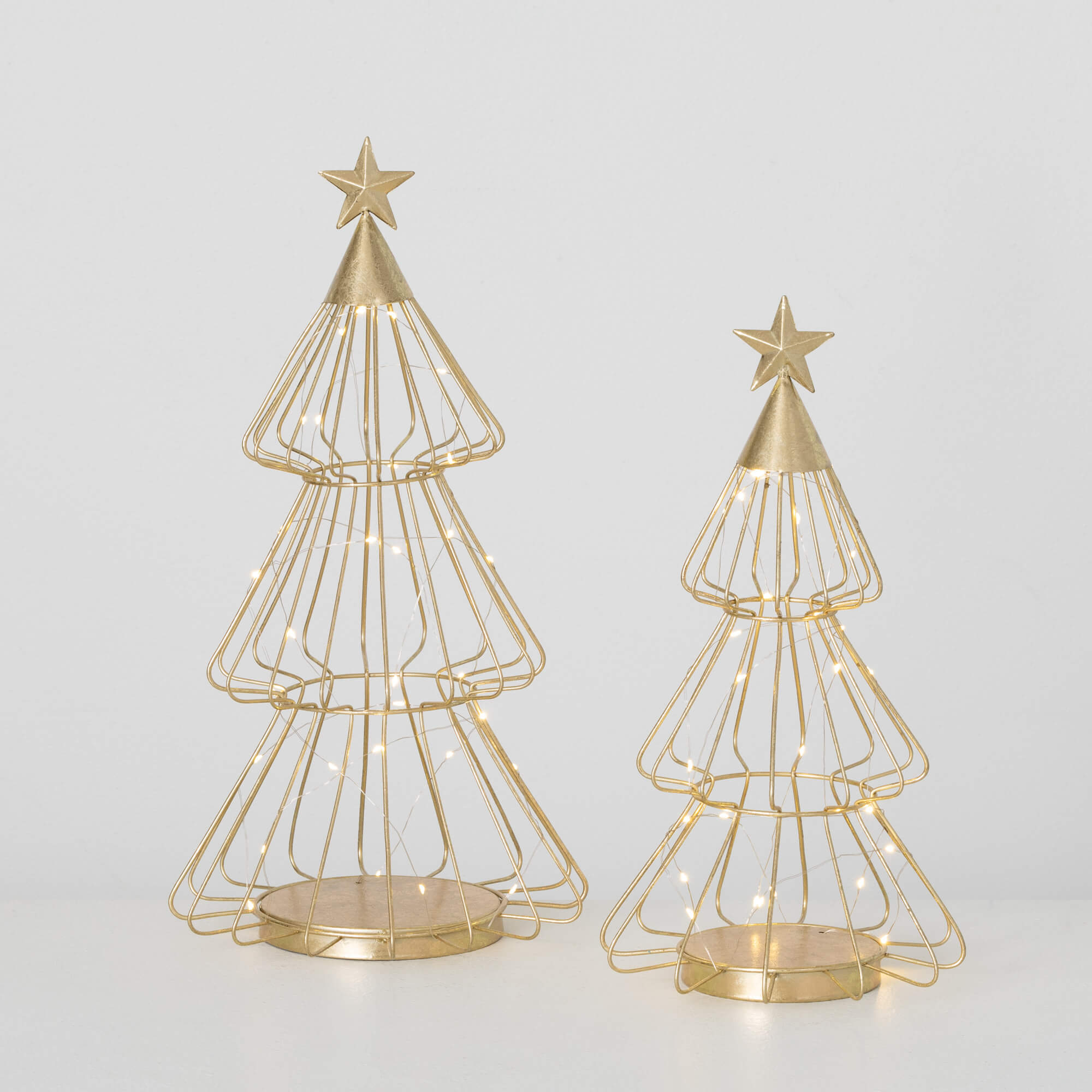 LED GOLD CHRISTMAS TREE SET