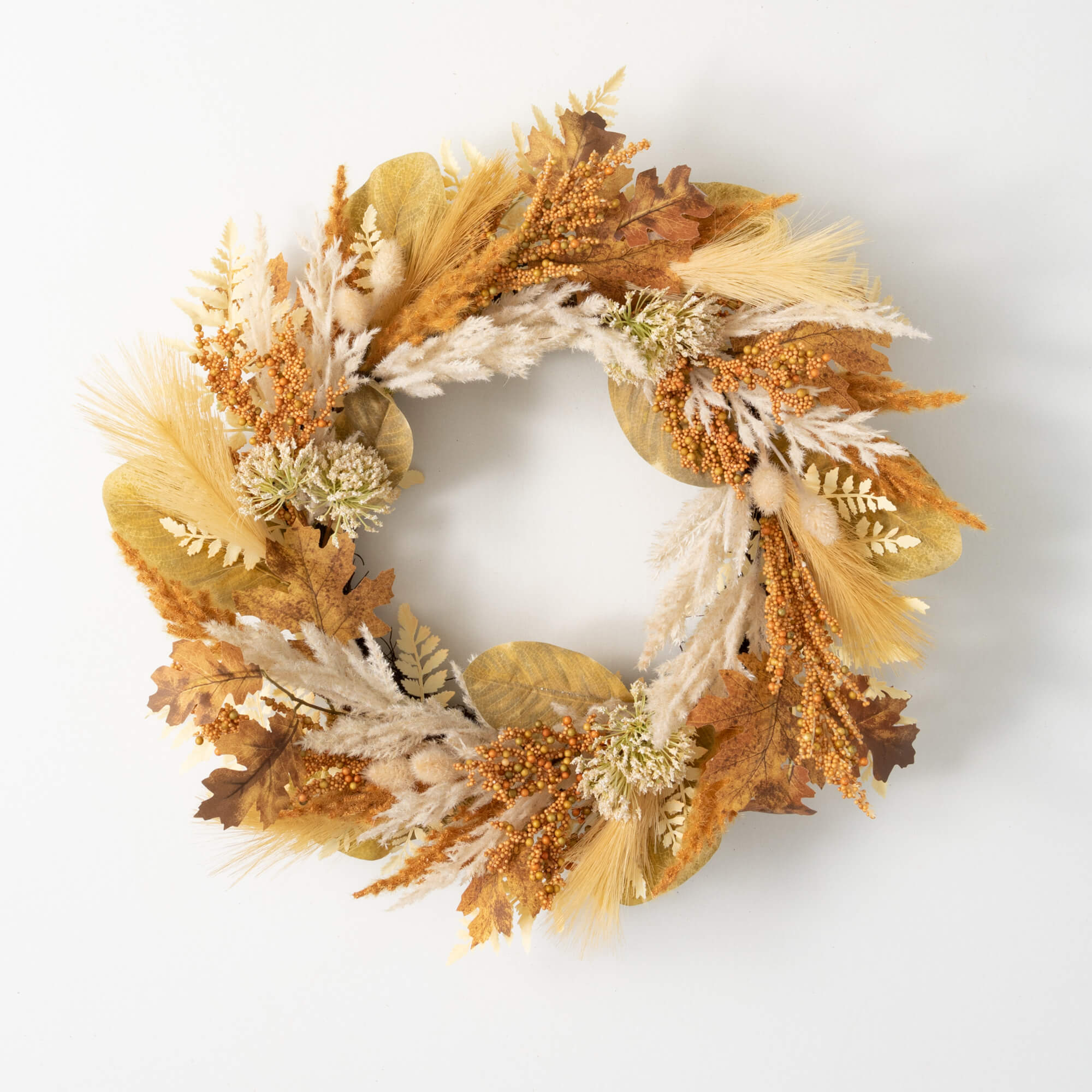 24" DRIED PAMPAS WREATH