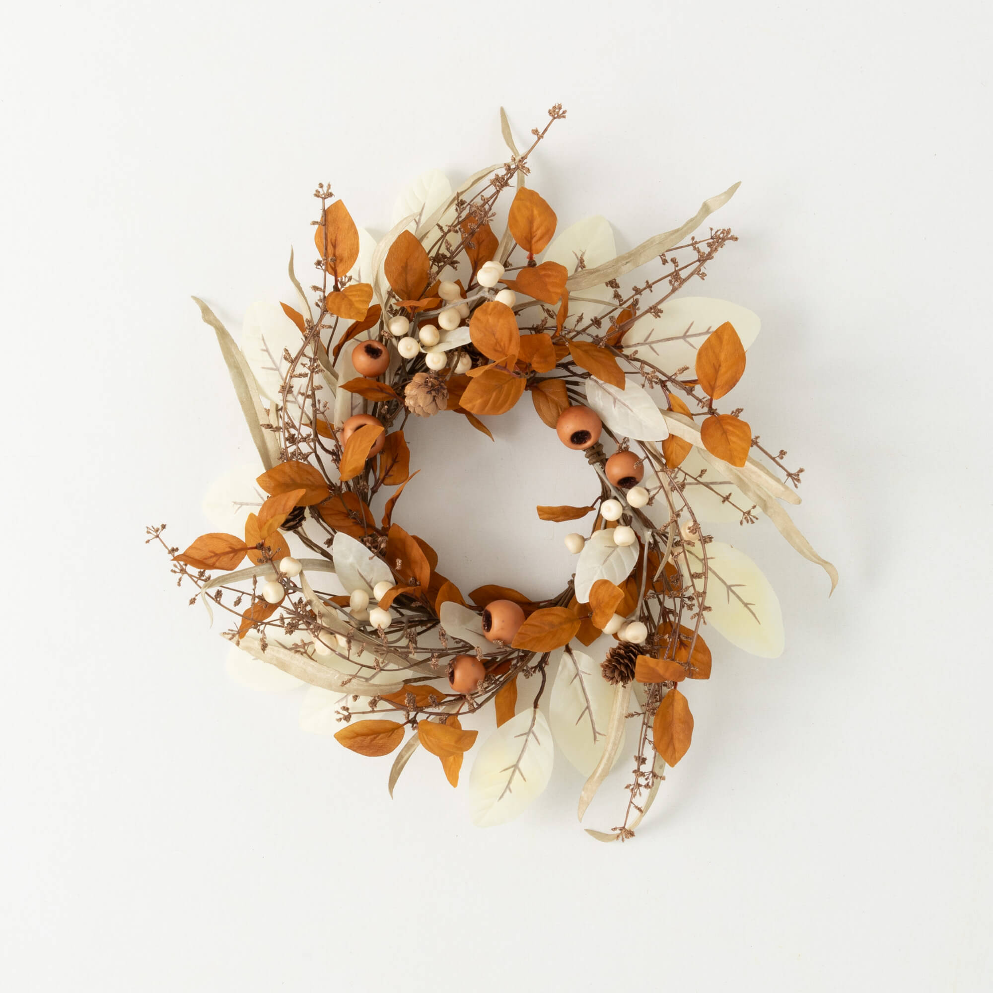 FALL MIXED FOLIAGE MINI WREATH