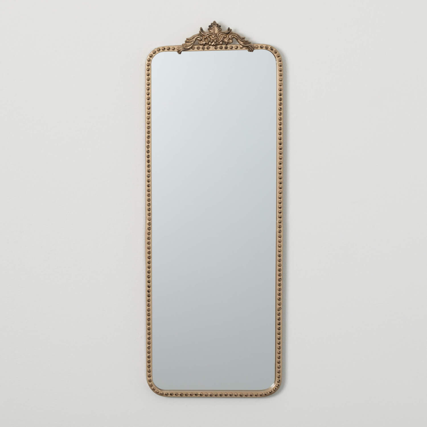 SLIM VINTAGE GOLD EDGE MIRROR