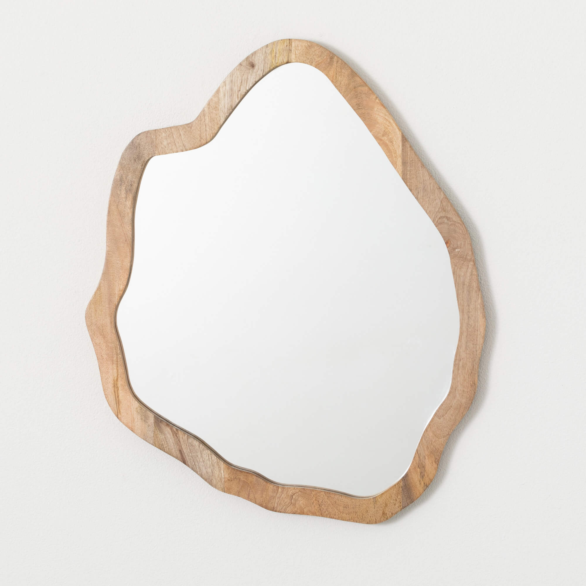 WOOD ORGANIC WALL MIRROR