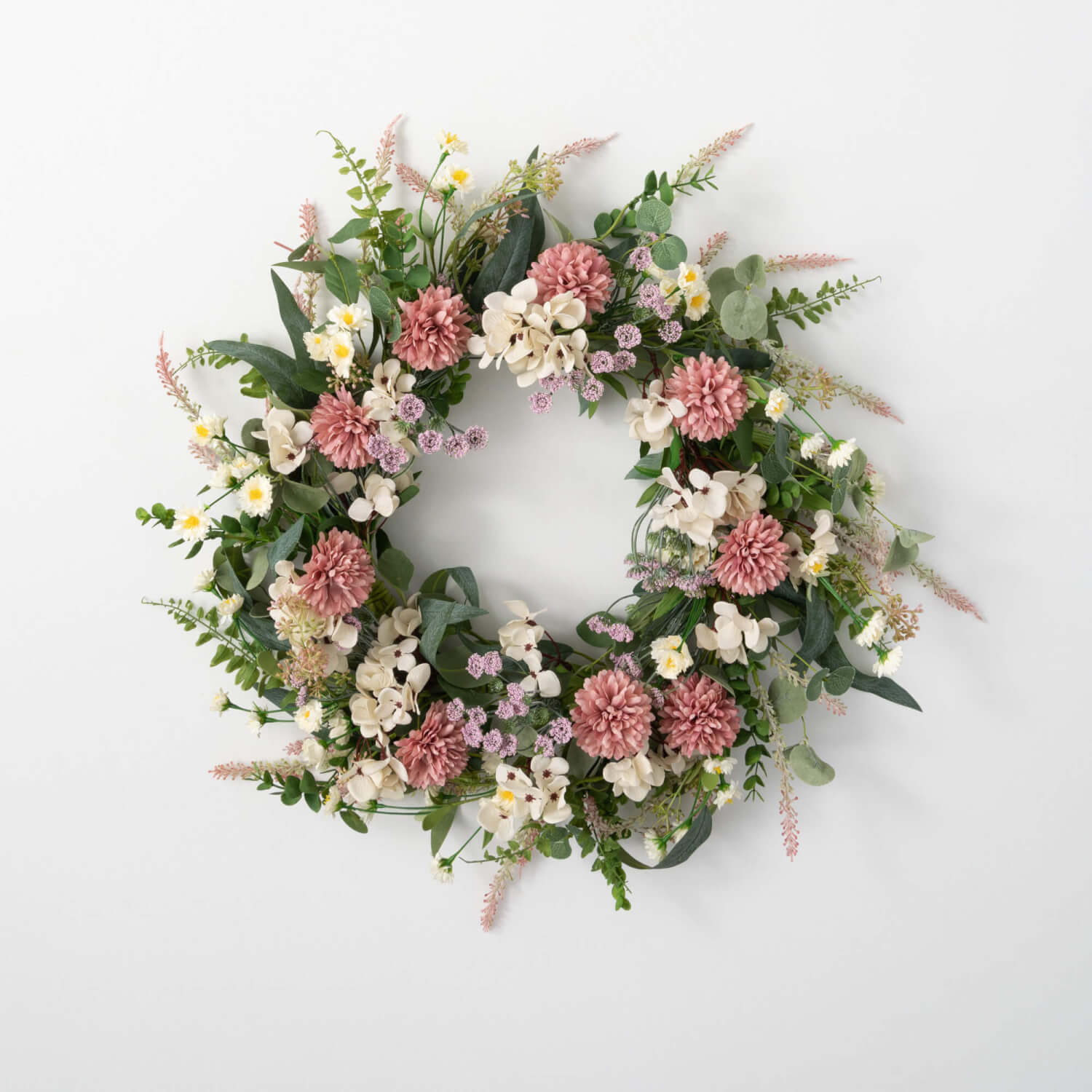 MIXED FLORAL WREATH