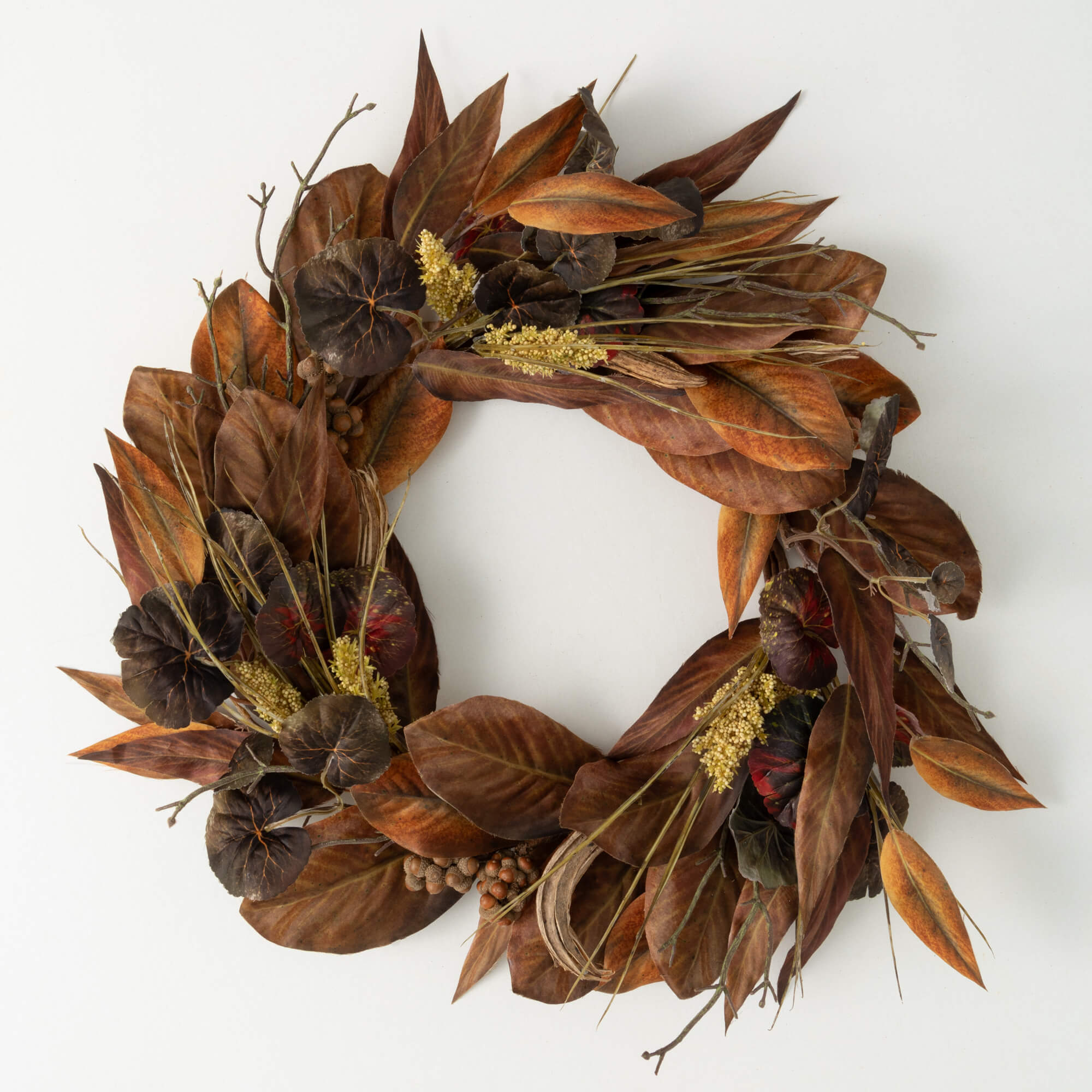 MAGNOLIA LEAF MINI WREATH