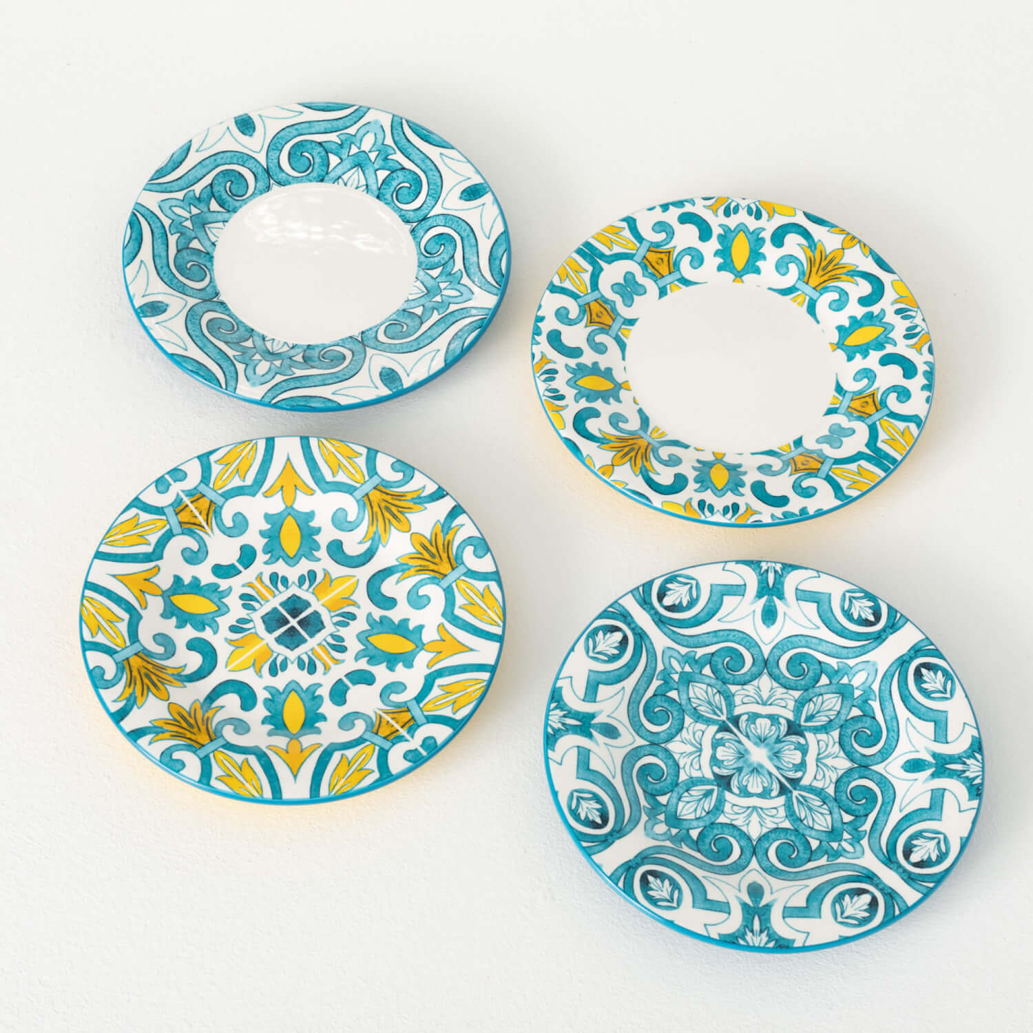 PORTUGUESE PRINT SNACK PLATES