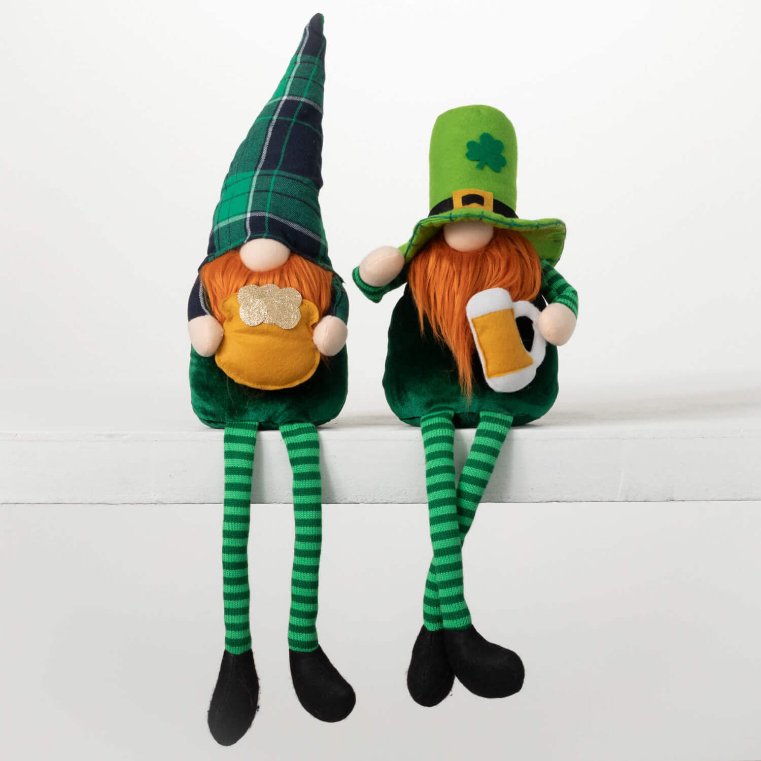 ST. PATRICK PLUSH GNOME SET 2