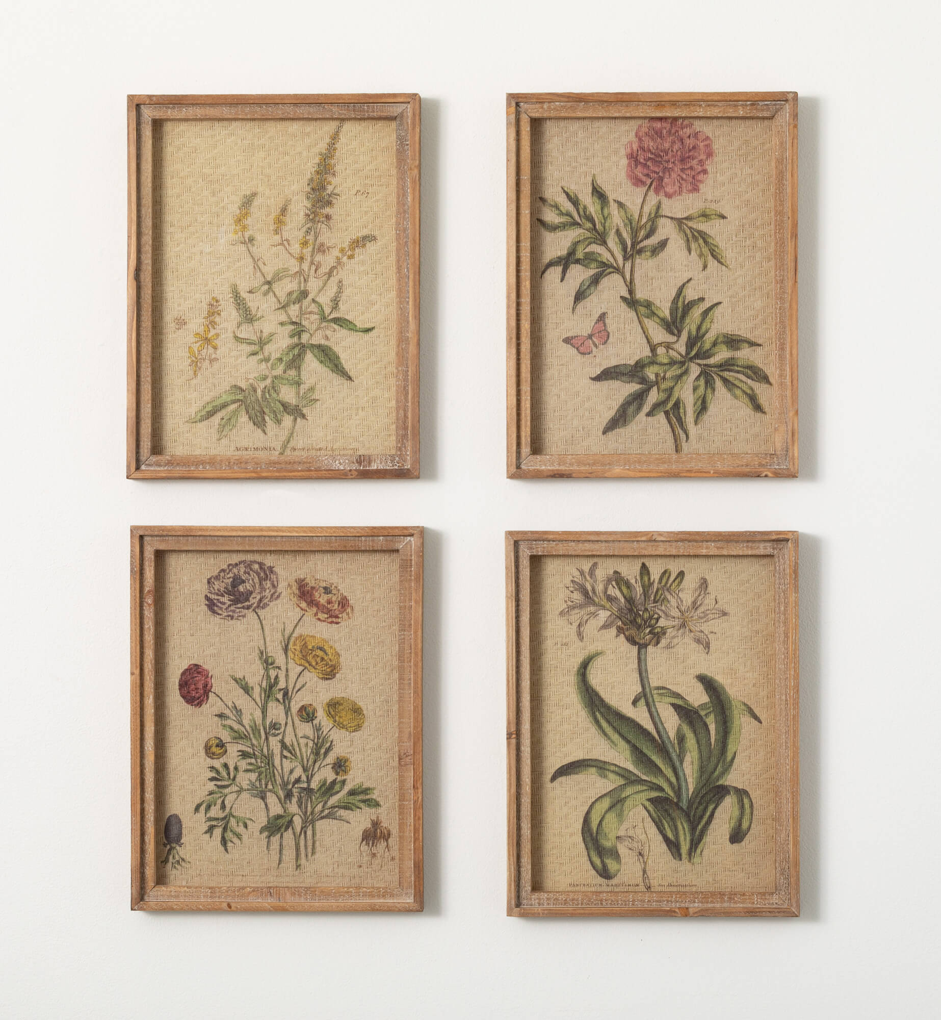 RETRO WILDFLOWER ART PRINT SET