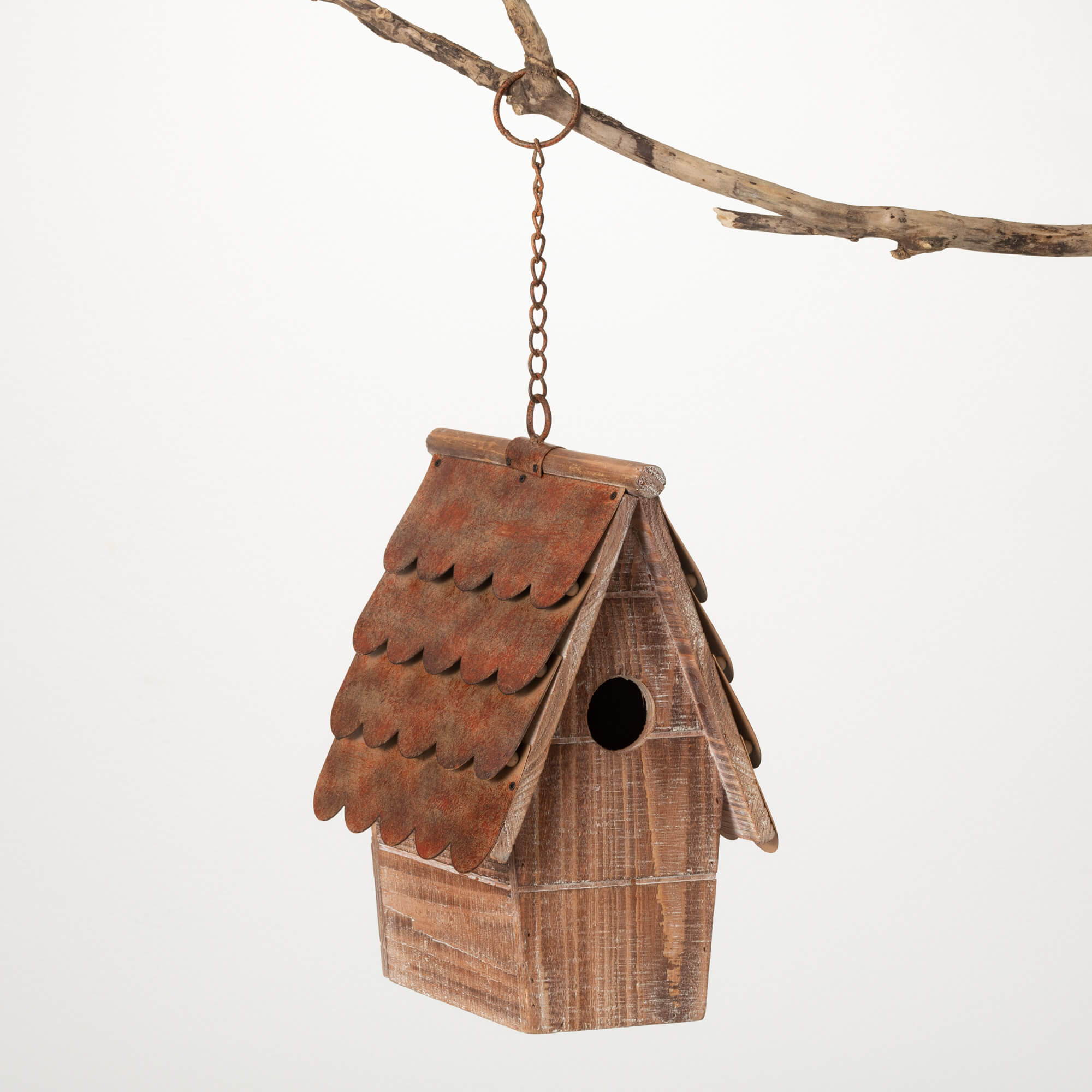 COPPER SHINGLED BIRDHOUSE