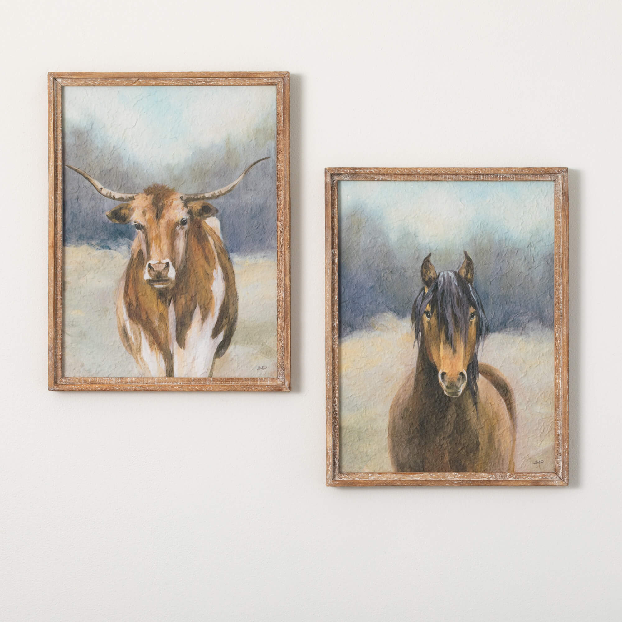 RANCH ANIMALS WALL DECOR SET 2