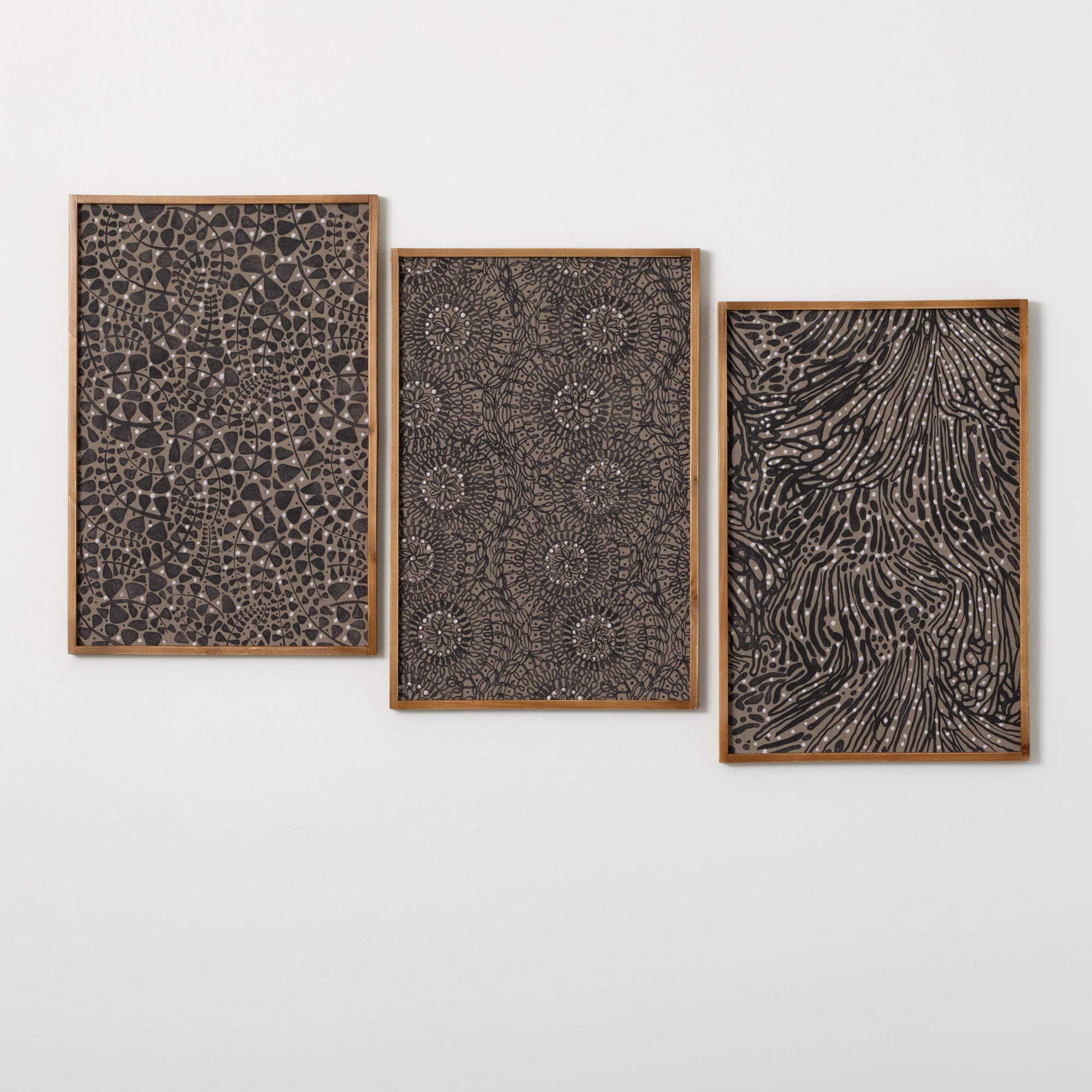 LUX PATTERNED WALL DECOR SET 3