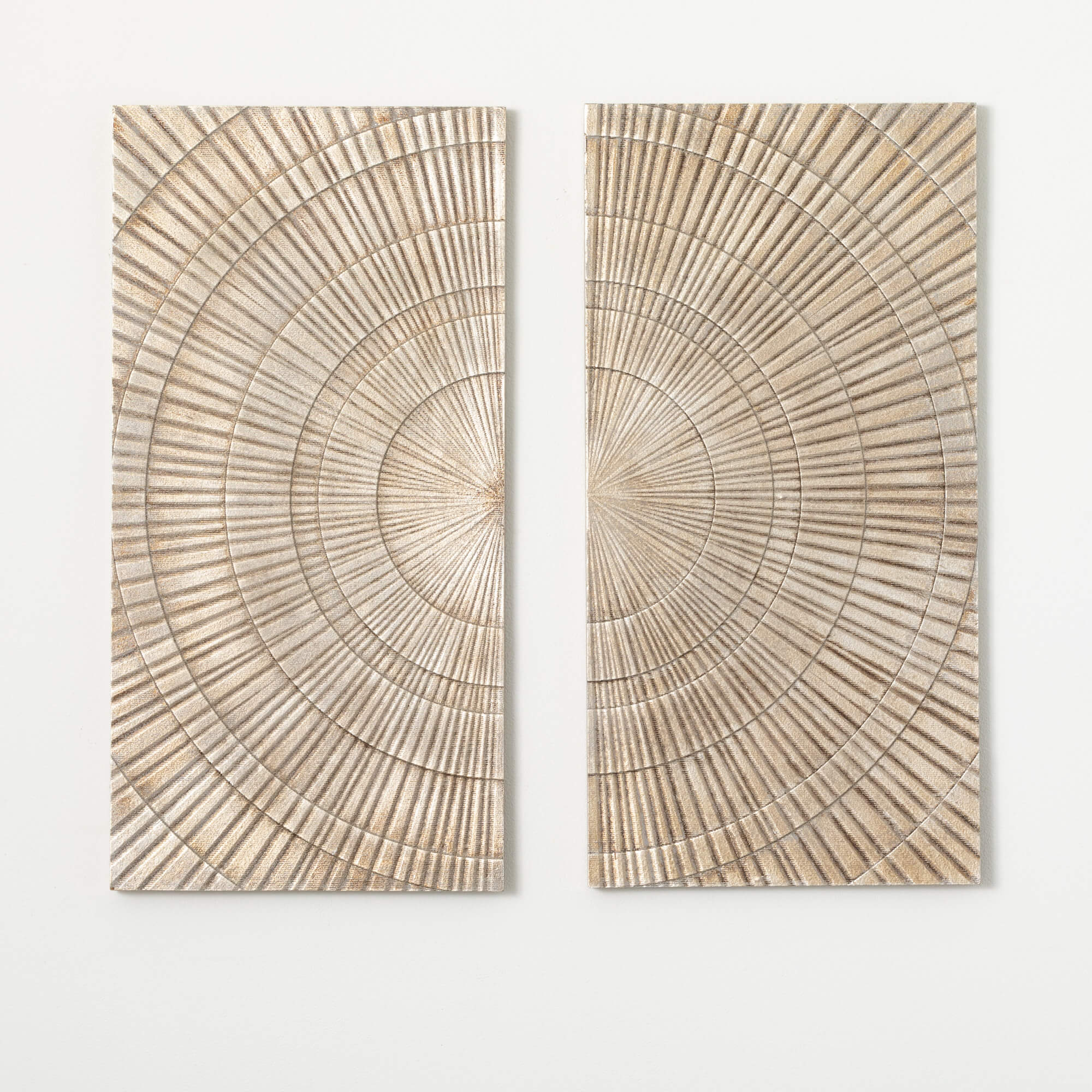 RETRO SUNBURST WOOD WALL DECOR