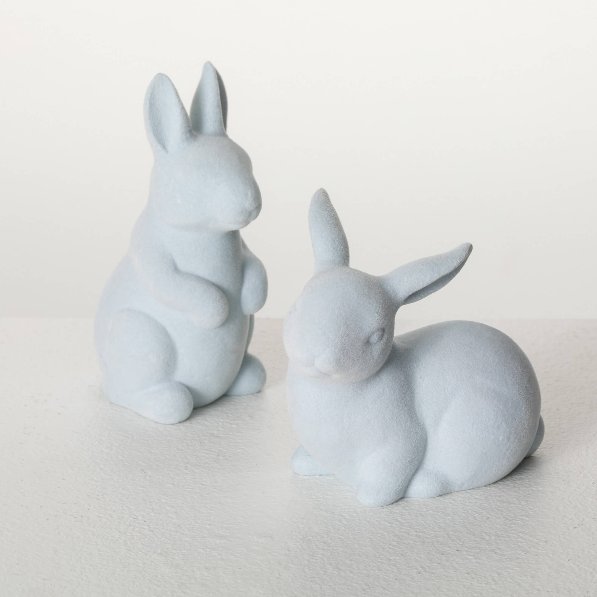 BABY BLUE BUNNY FIGURINE SET