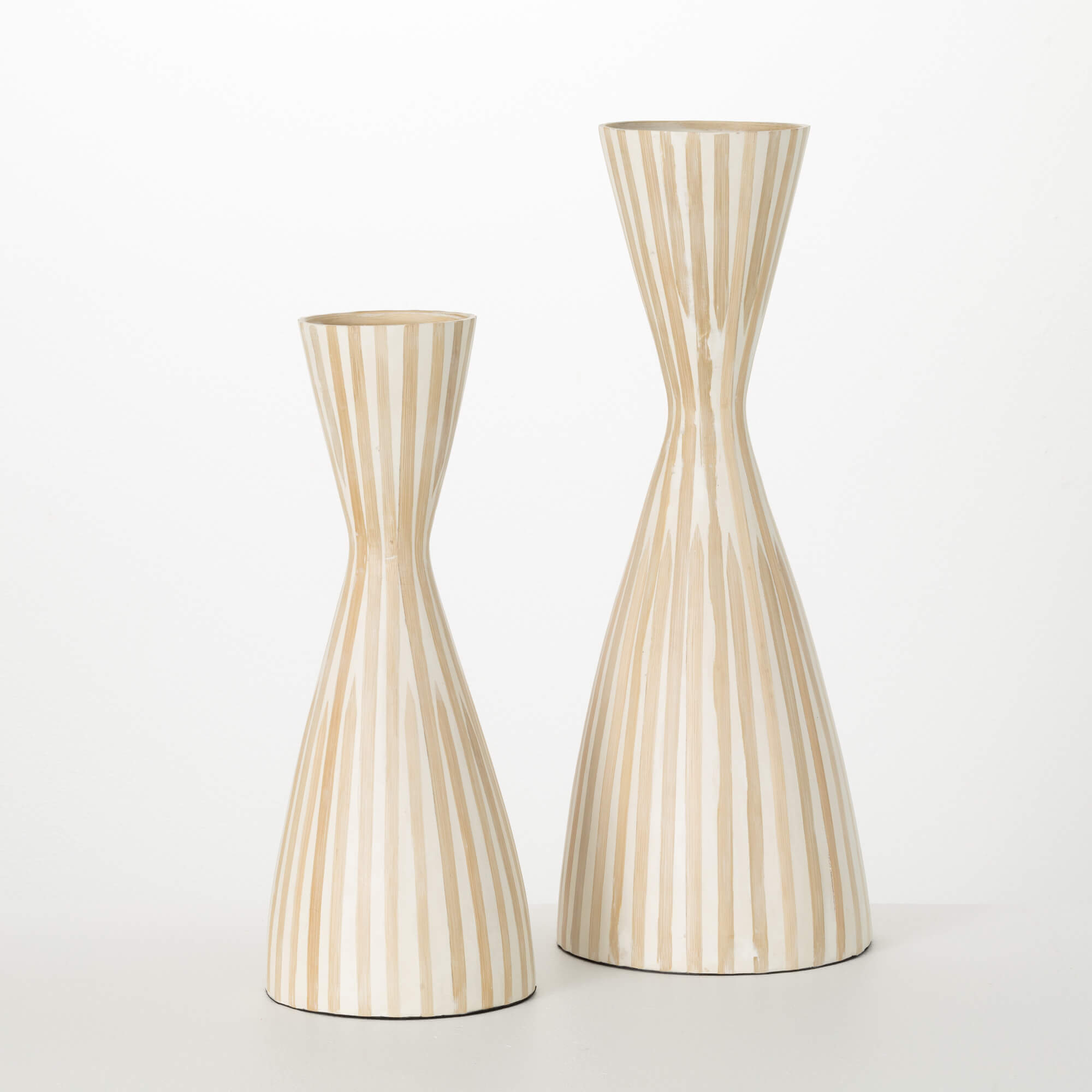 BAMBOO CAPIZ VASE Set 2