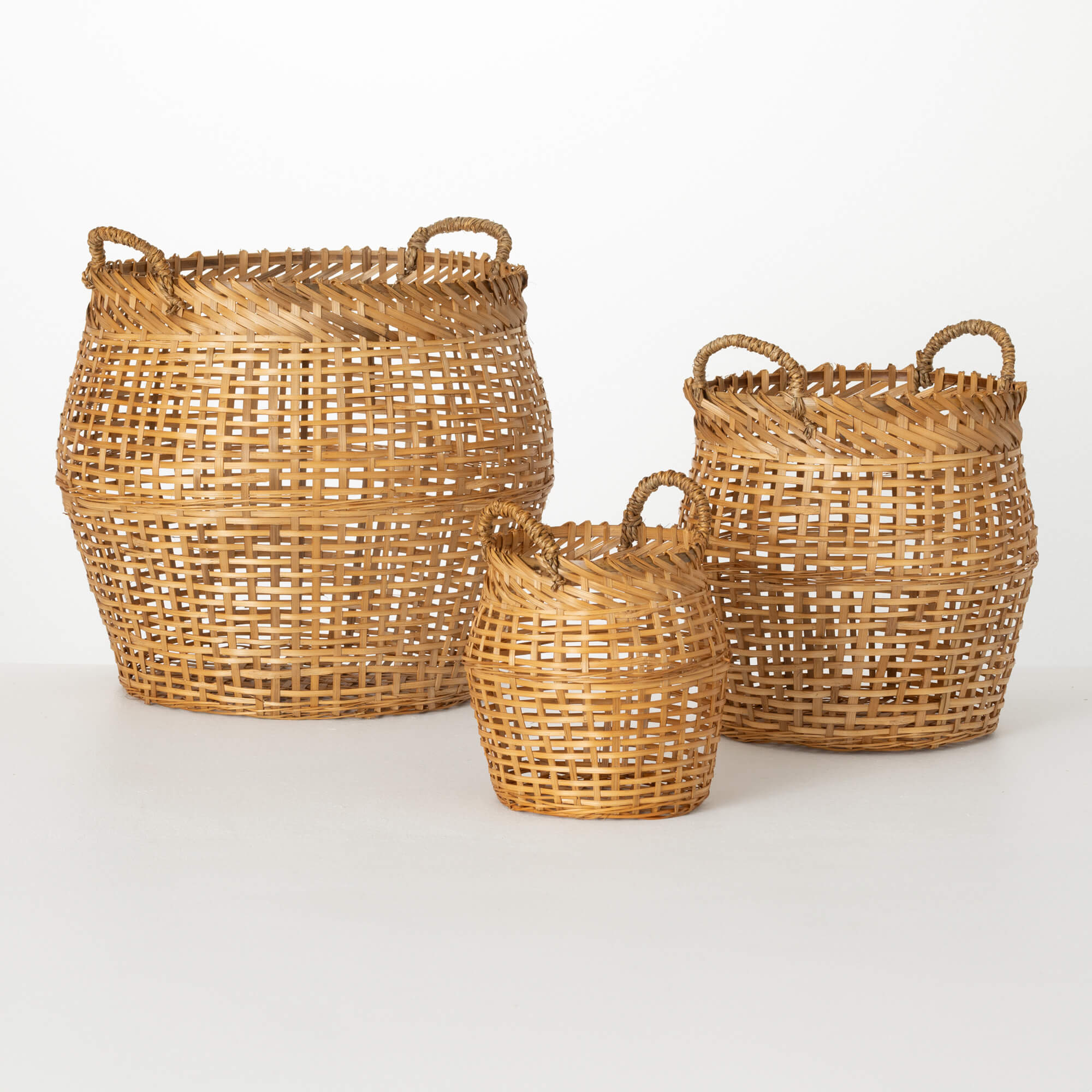 BASKET W  HANDLES Set 3