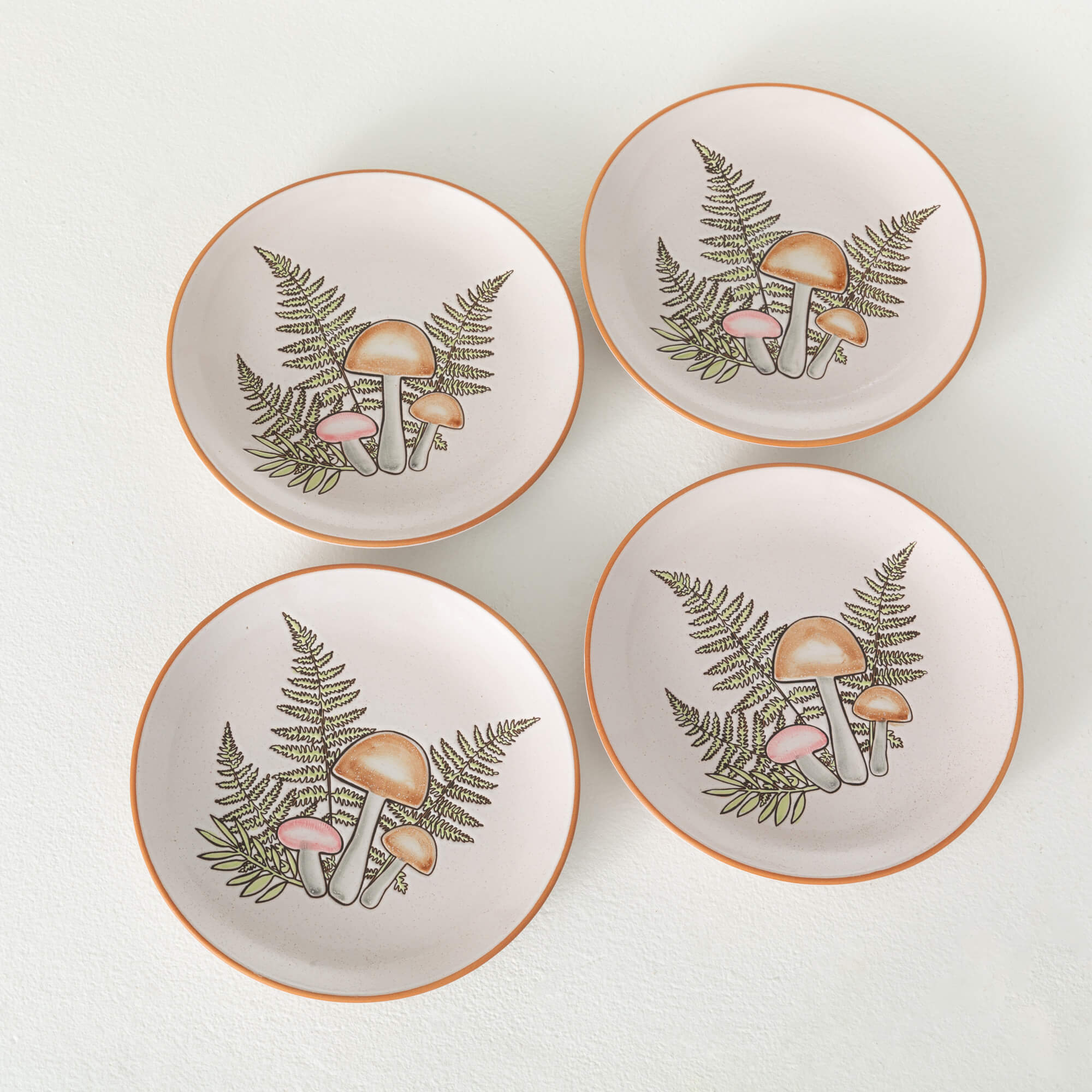 MUSHROOM SNACK PLATE Set 4