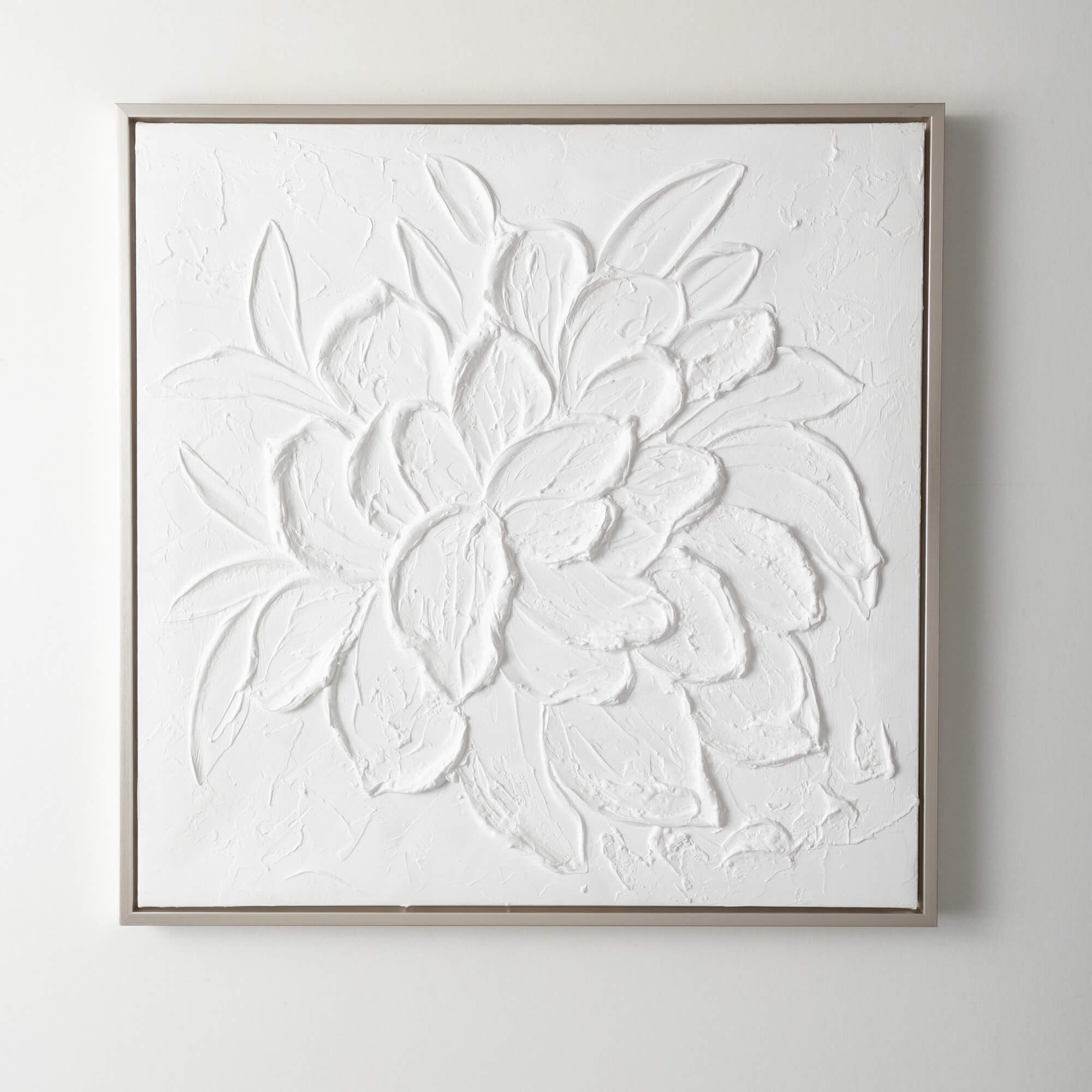 EMBOSSED FLOWER WALL ART