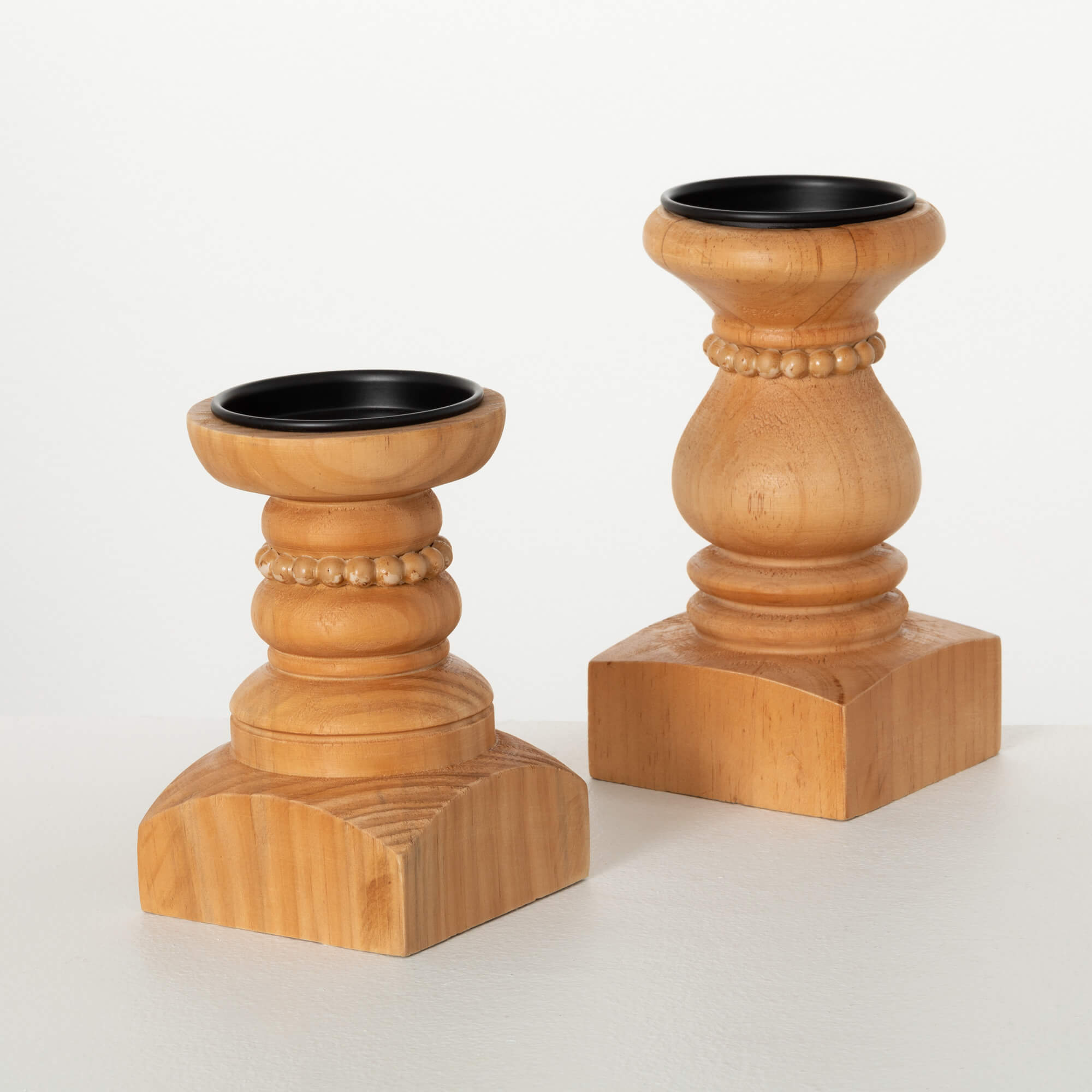 PILLAR CANDLE HOLDER Set 2