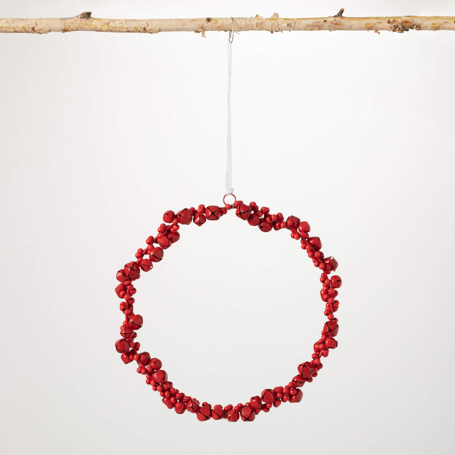 LARGE RED JINGLE BELLS WREATH