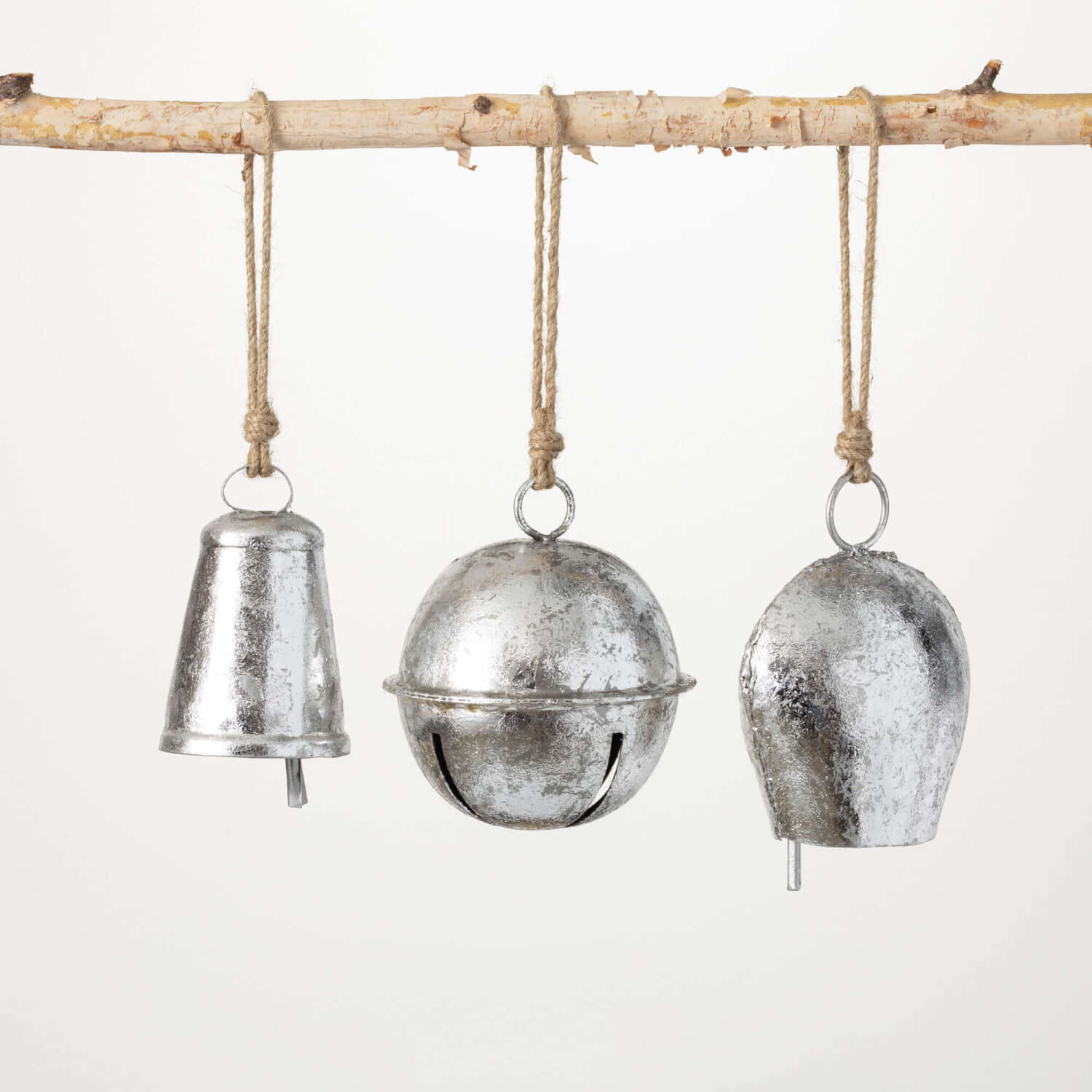 SILVER BELLS ORNAMENT SET