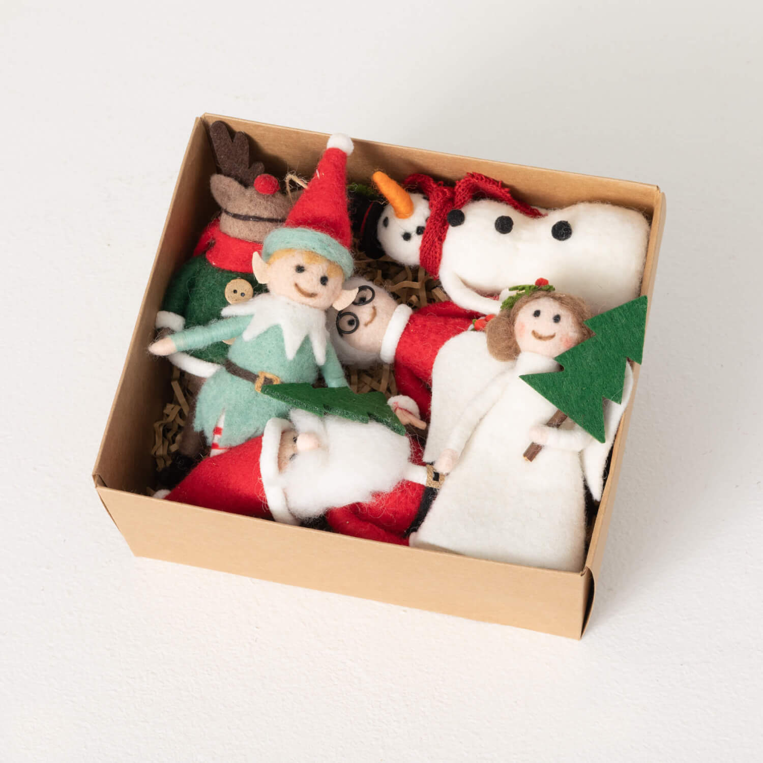 VINTAGE FELT ORNAMENT SET