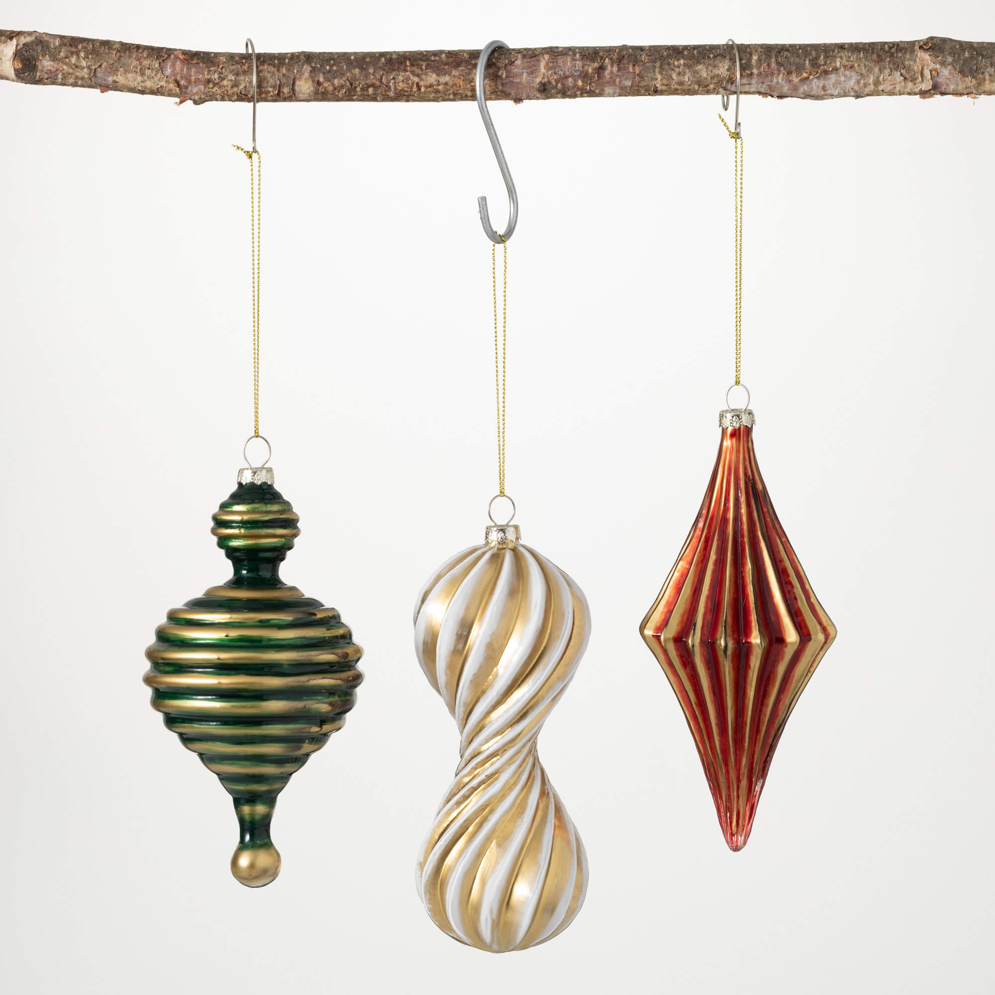 CLASSIC FINIAL ORNAMENT SET 3