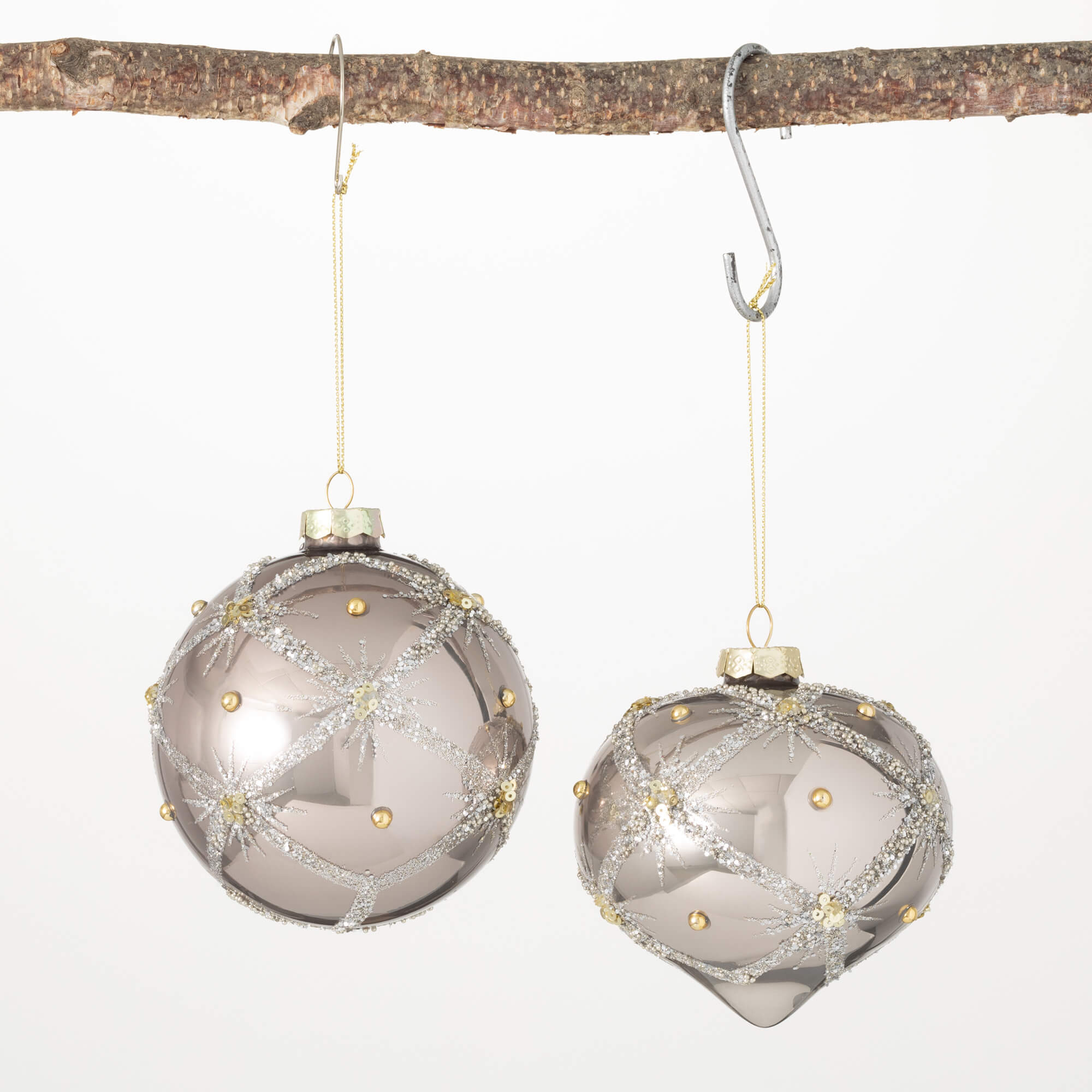 GEM STAR MIRROR ORNAMENT SET 2