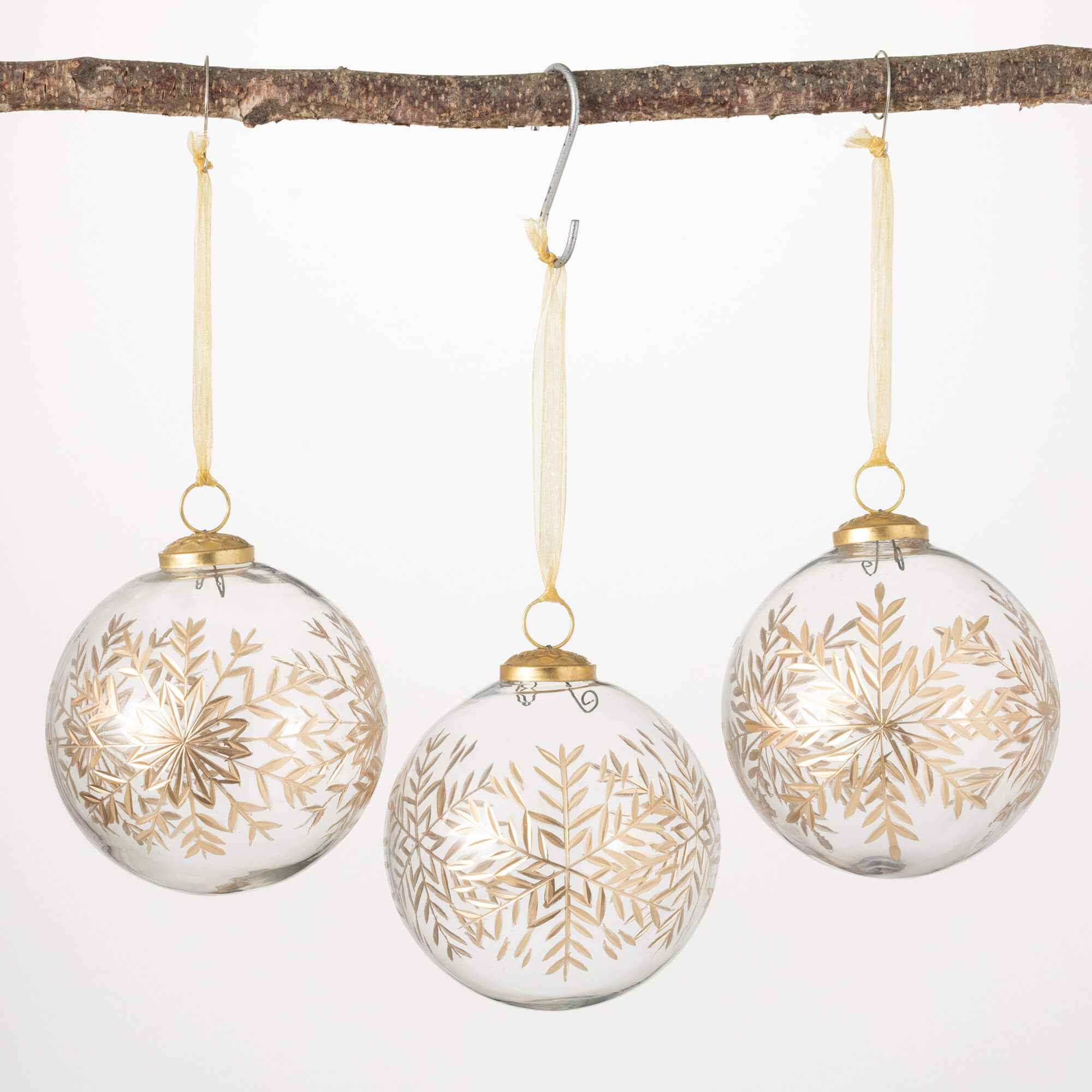 SNOWFLAKE BALL ORNAMENT SET