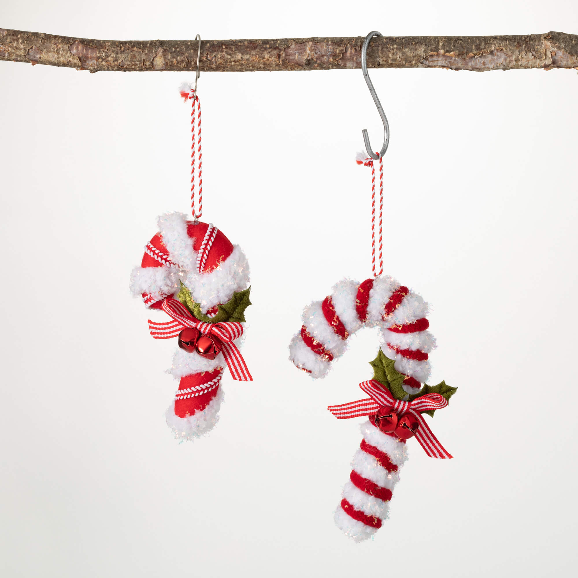 CANDY CANE ORNAMENT SET OF 2