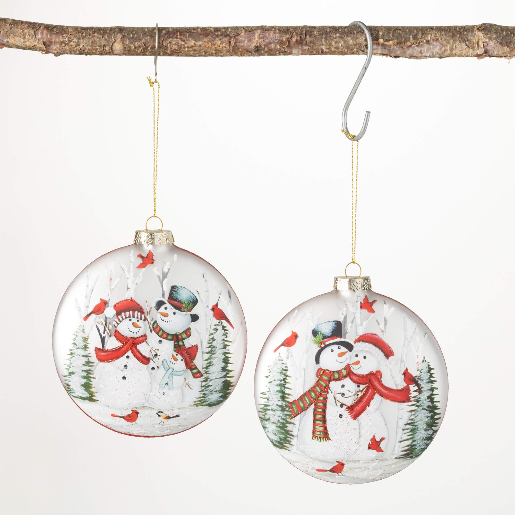 SNOWMAN ORNAMENT SET OF 2