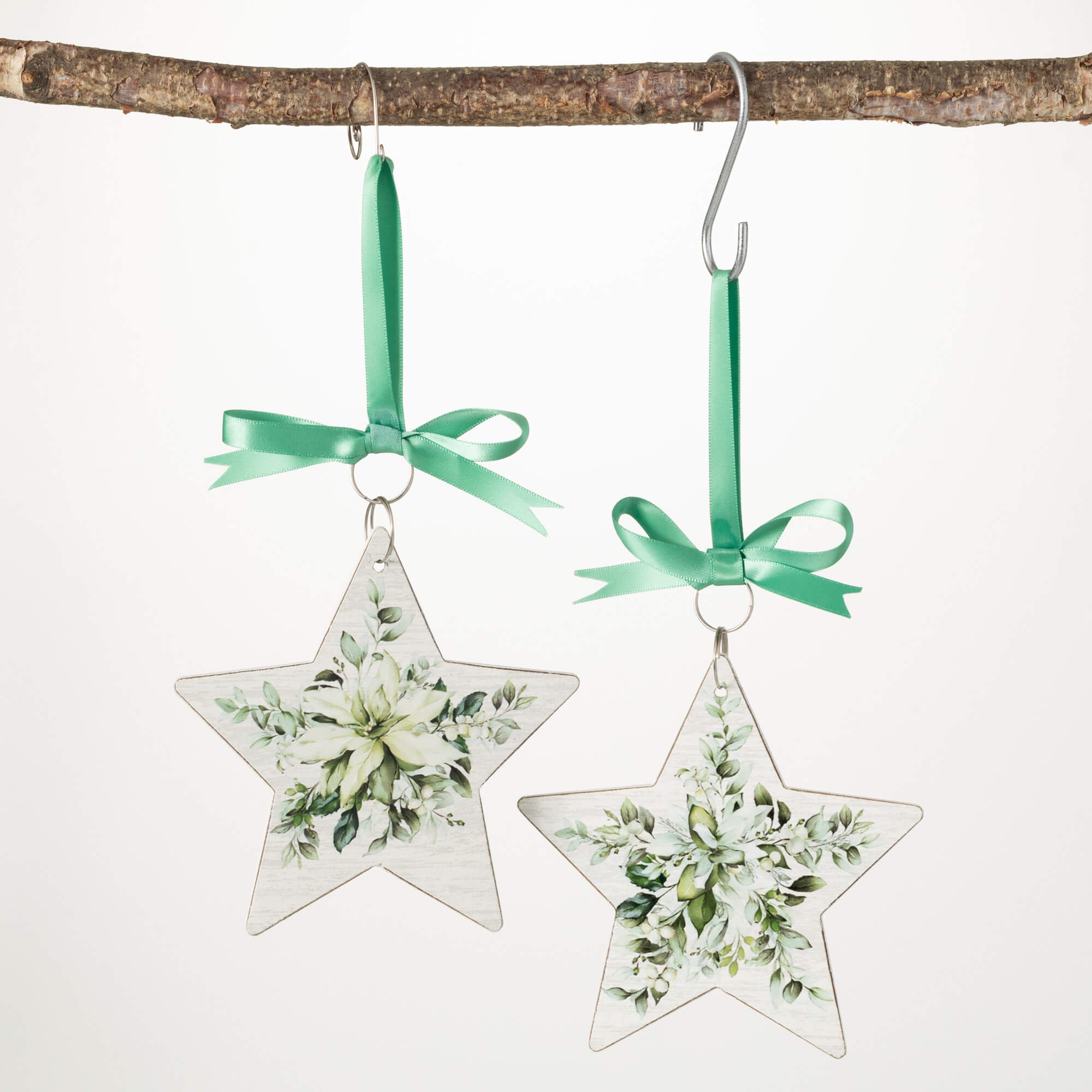 POINSETTIA STAR ORNAMENT SET