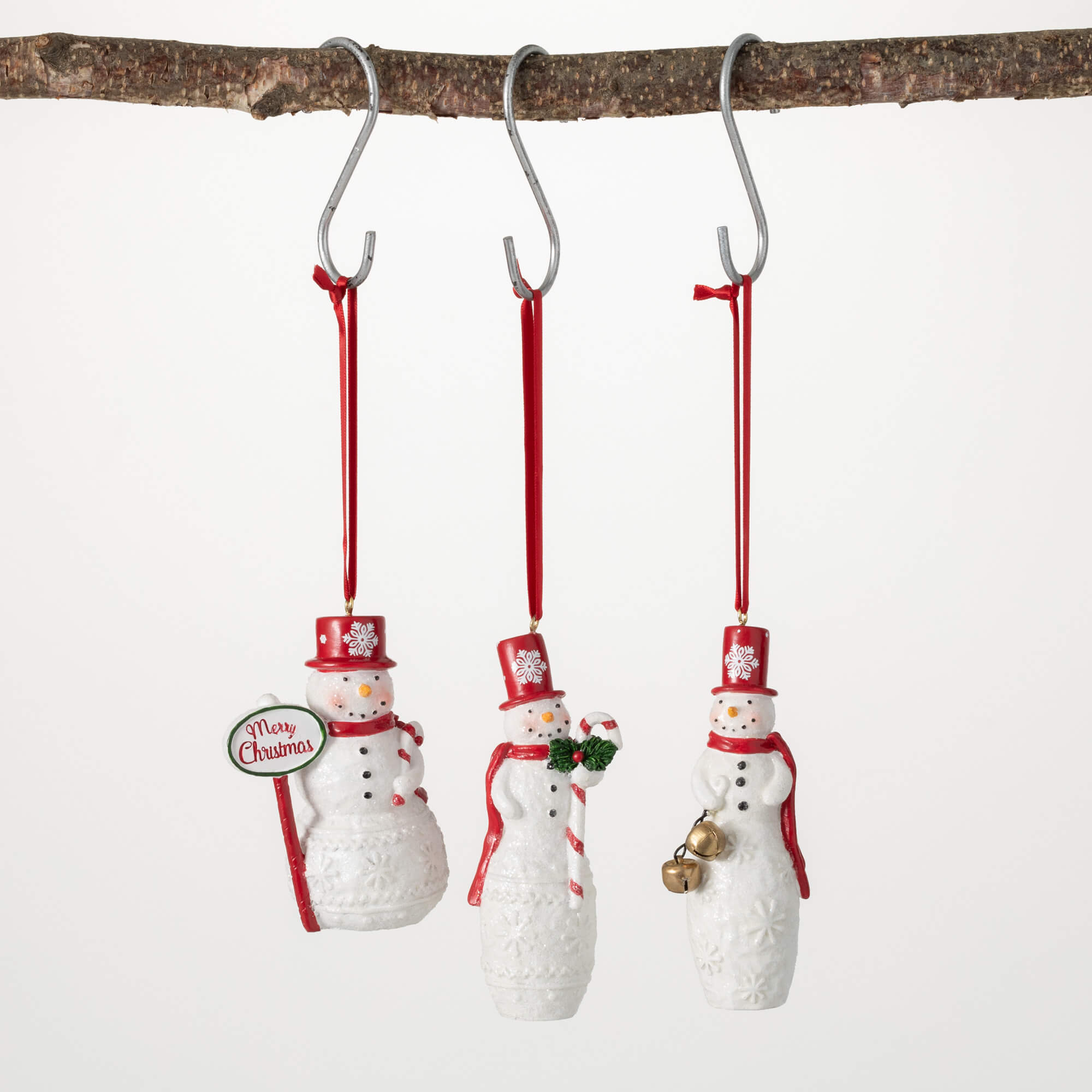 JOLLY SNOWMAN ORNAMENT SET