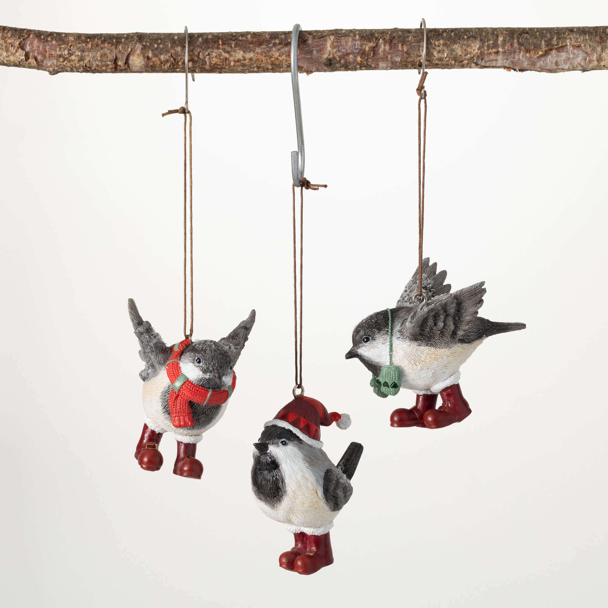 CHRISTMAS BIRD ORNAMENT SET