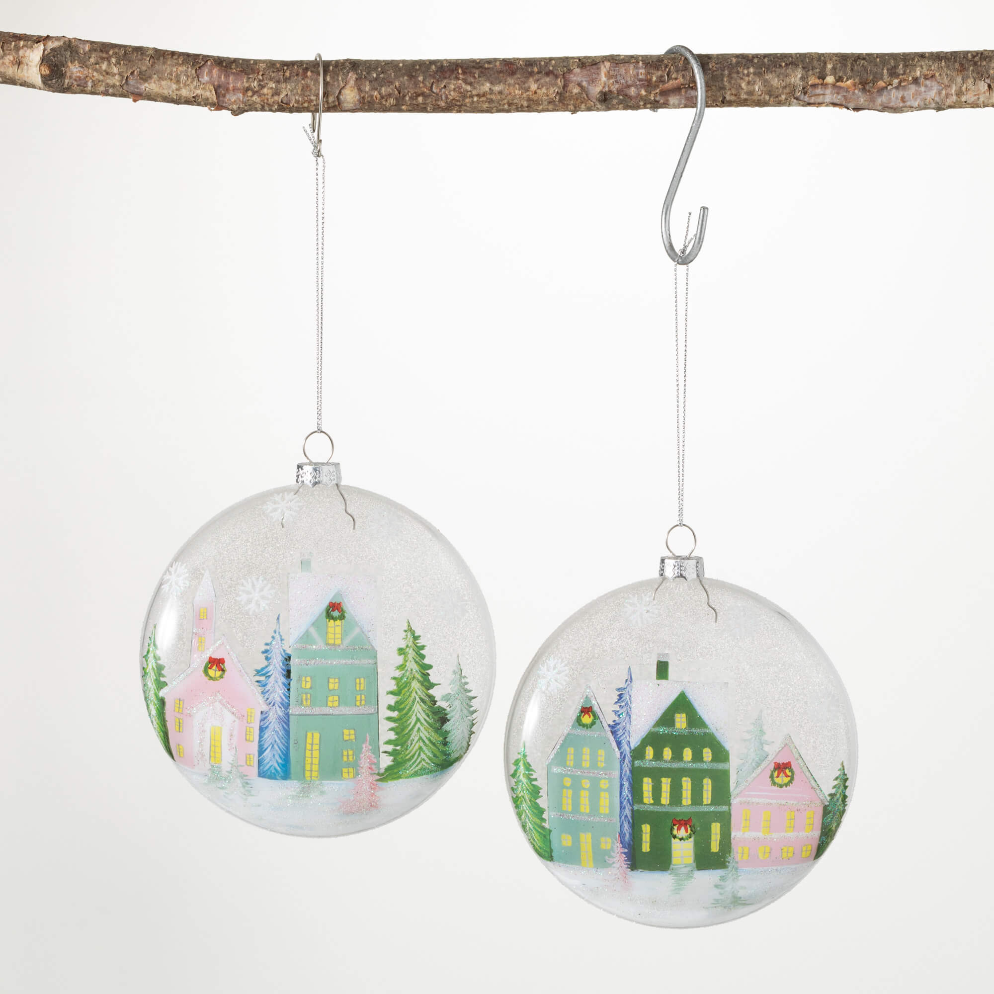 CITY DISC ORNAMENT SET OF 2