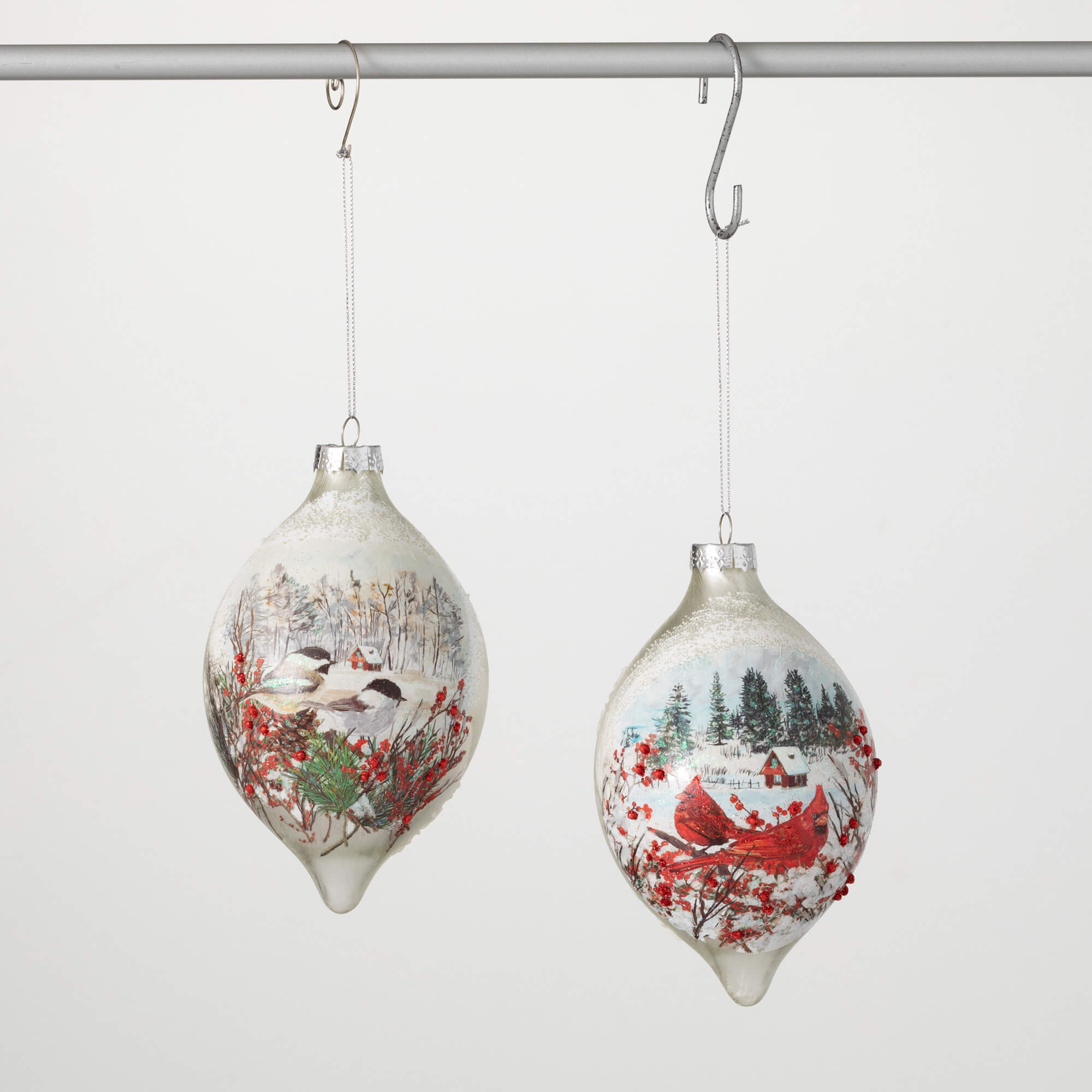 WOODLAND TEARDROP ORNAMENTS